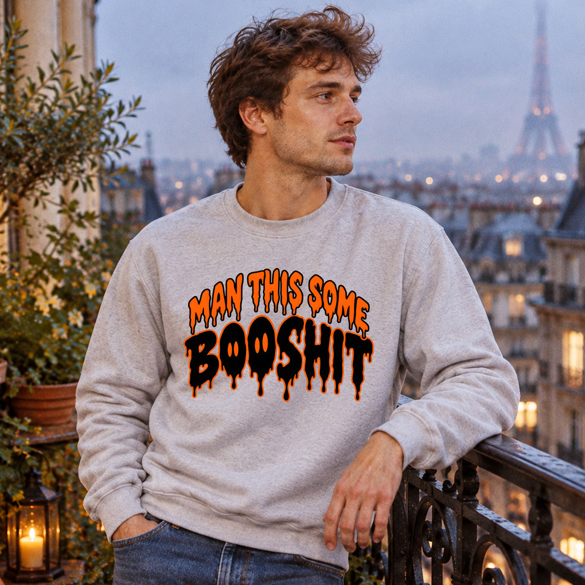 Man This Some Booshit V1 crewneck lifestyle image 1