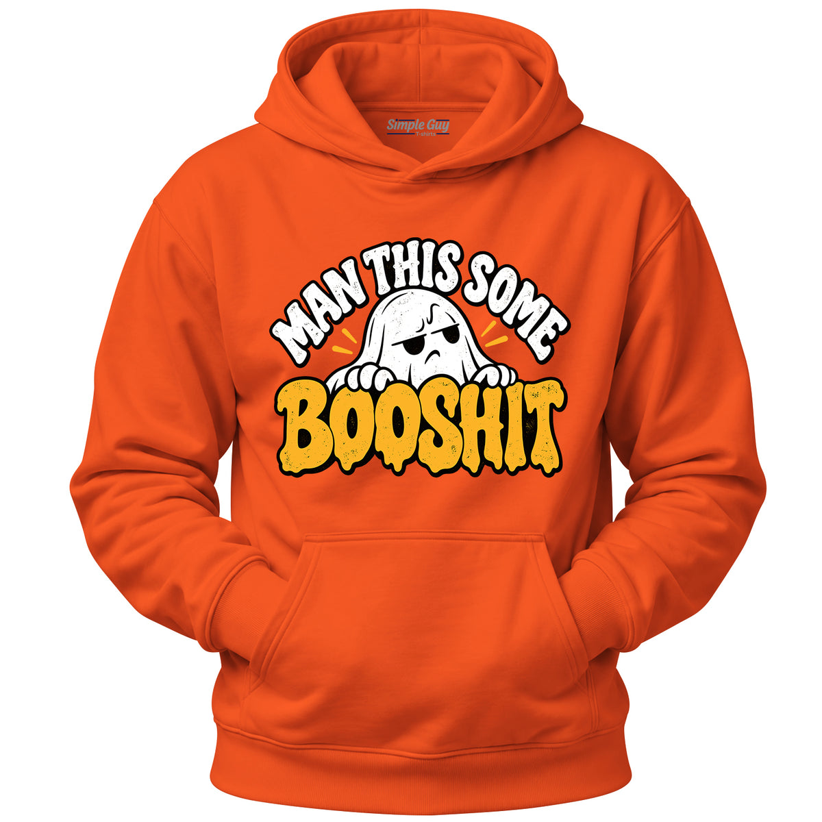 Man This Some Booshit V3 orange hoodie