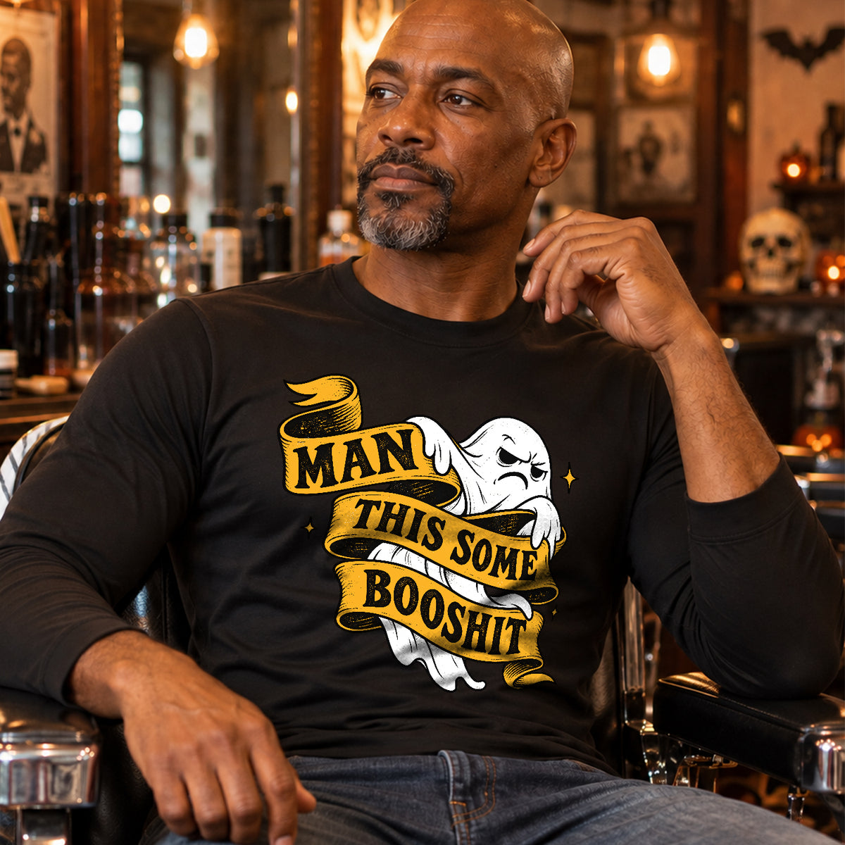 Man This Some Booshit V3 long sleeve lifestyle image 1