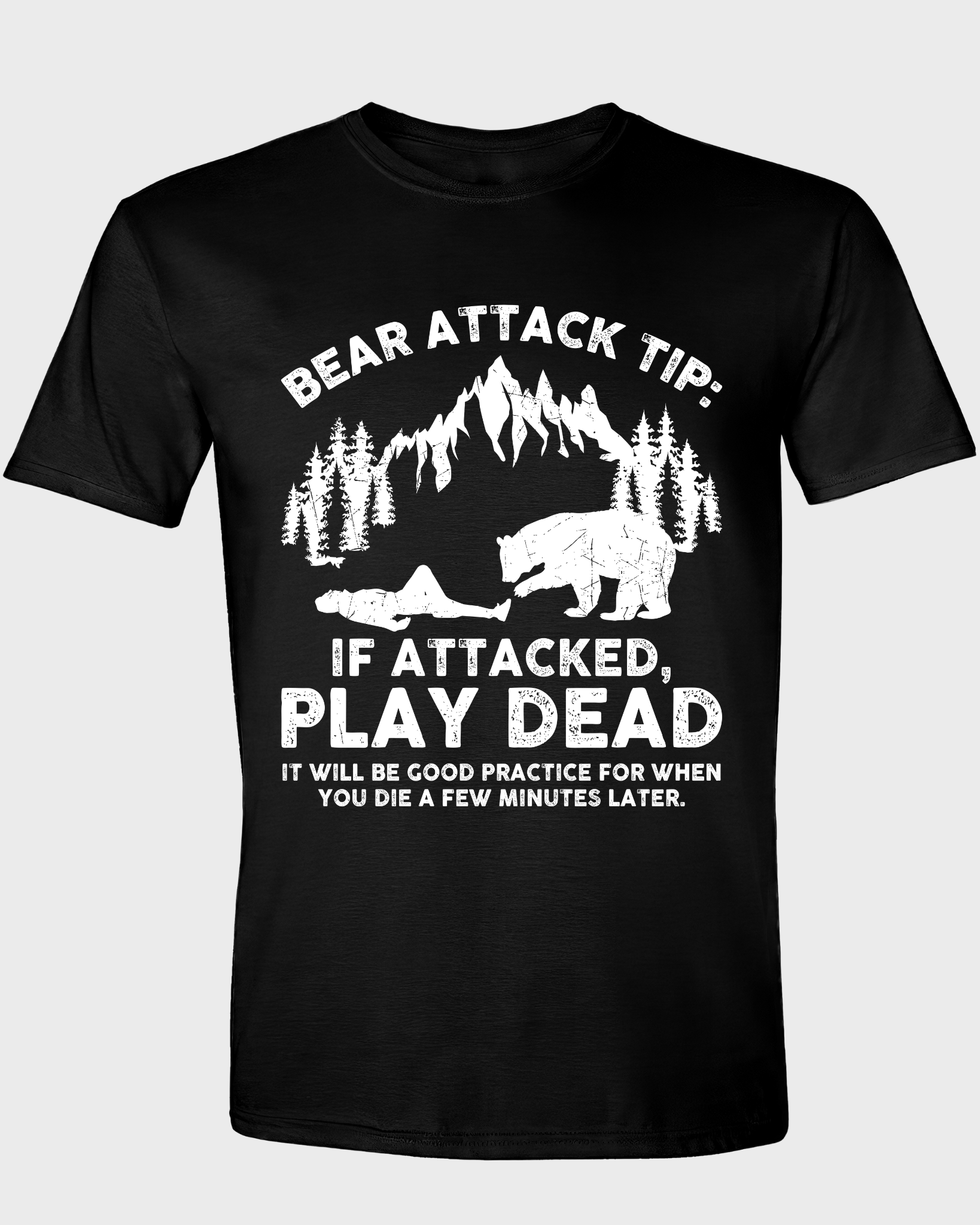 BEAR ATTACK TIP: IF ATTACKED PLAY DEAD