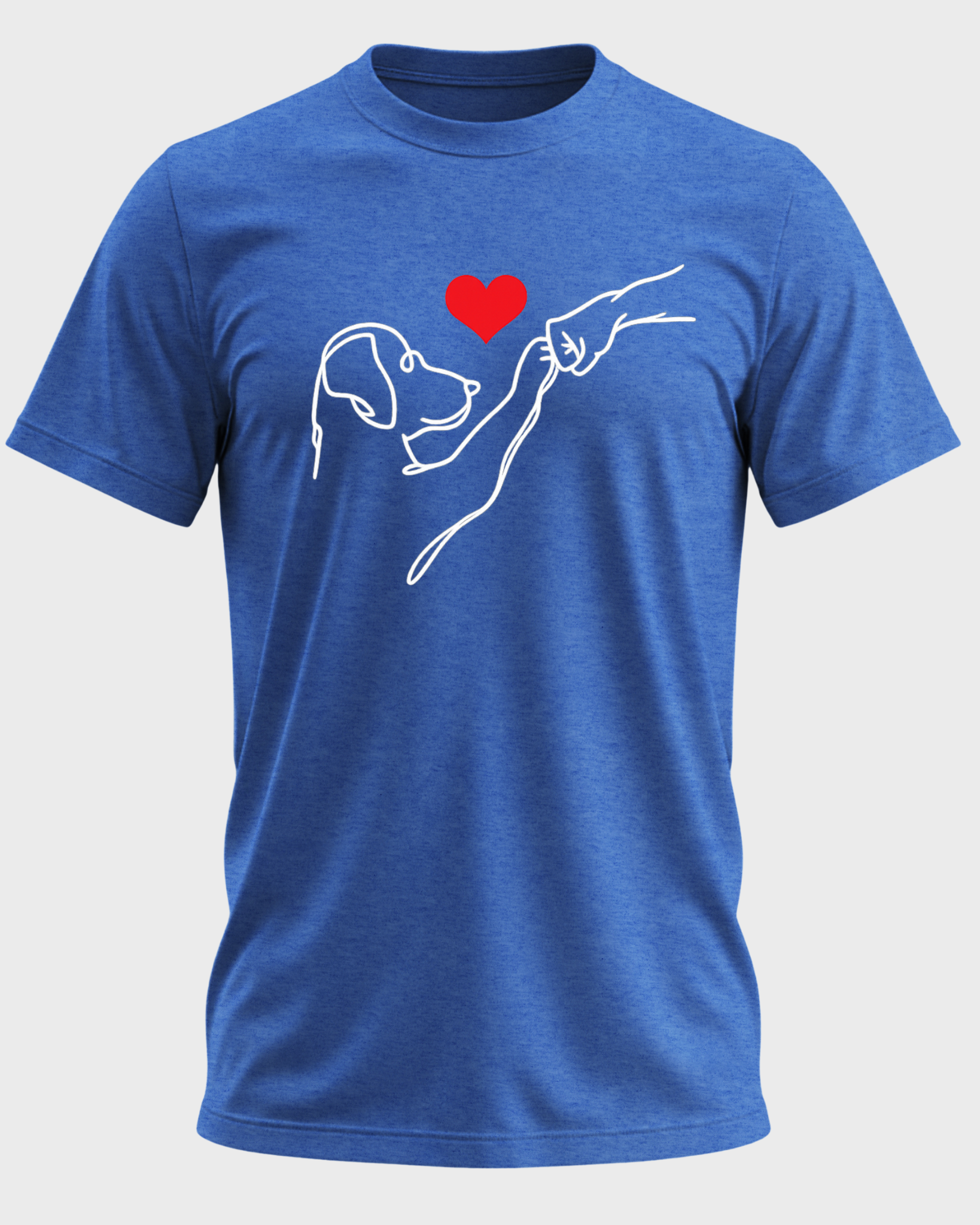 Minimalist Dog Love Line Art T-Shirt – Dog Lover Shirt, Pet Parent Gift, Dog Mom Dog Dad Tee, Puppy Love Graphic Shirt