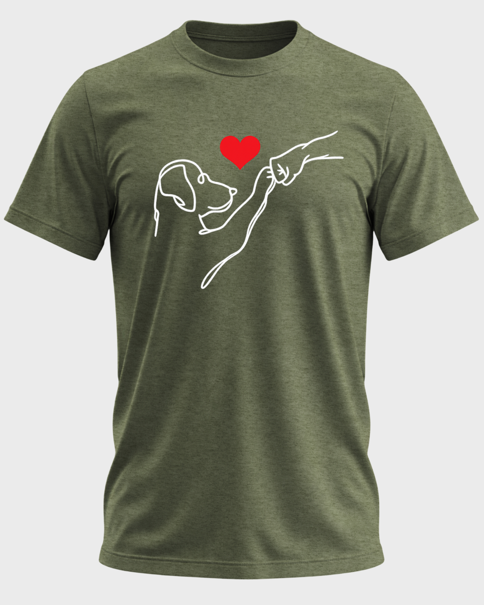 Minimalist Dog Love Line Art T-Shirt – Dog Lover Shirt, Pet Parent Gift, Dog Mom Dog Dad Tee, Puppy Love Graphic Shirt