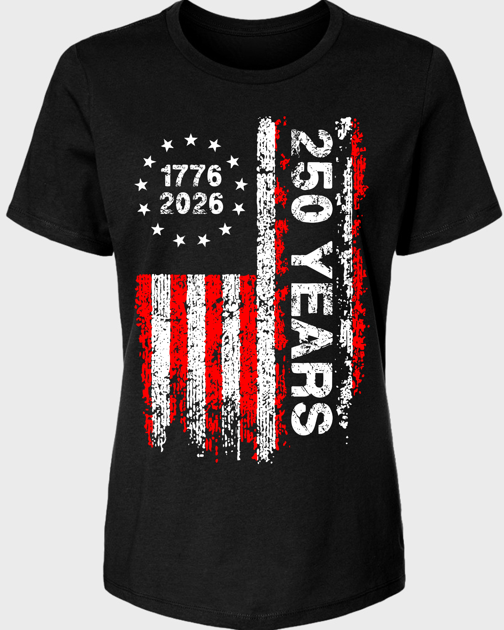 America 250 Years – 1776–2026 Patriotic Flag Women T-Shirt