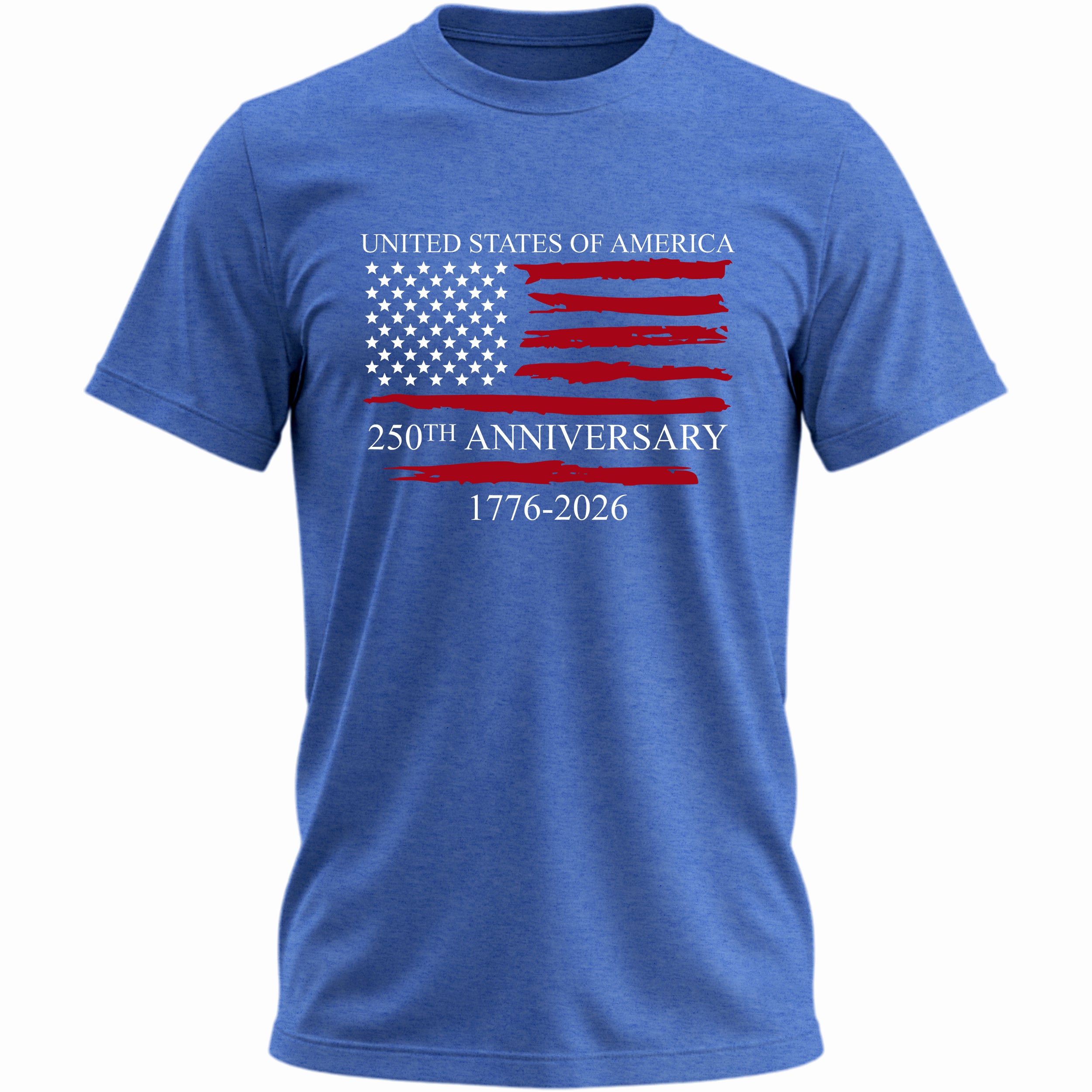 United States of America 250th Anniversary Distressed Flag T-Shirt 1776-2026