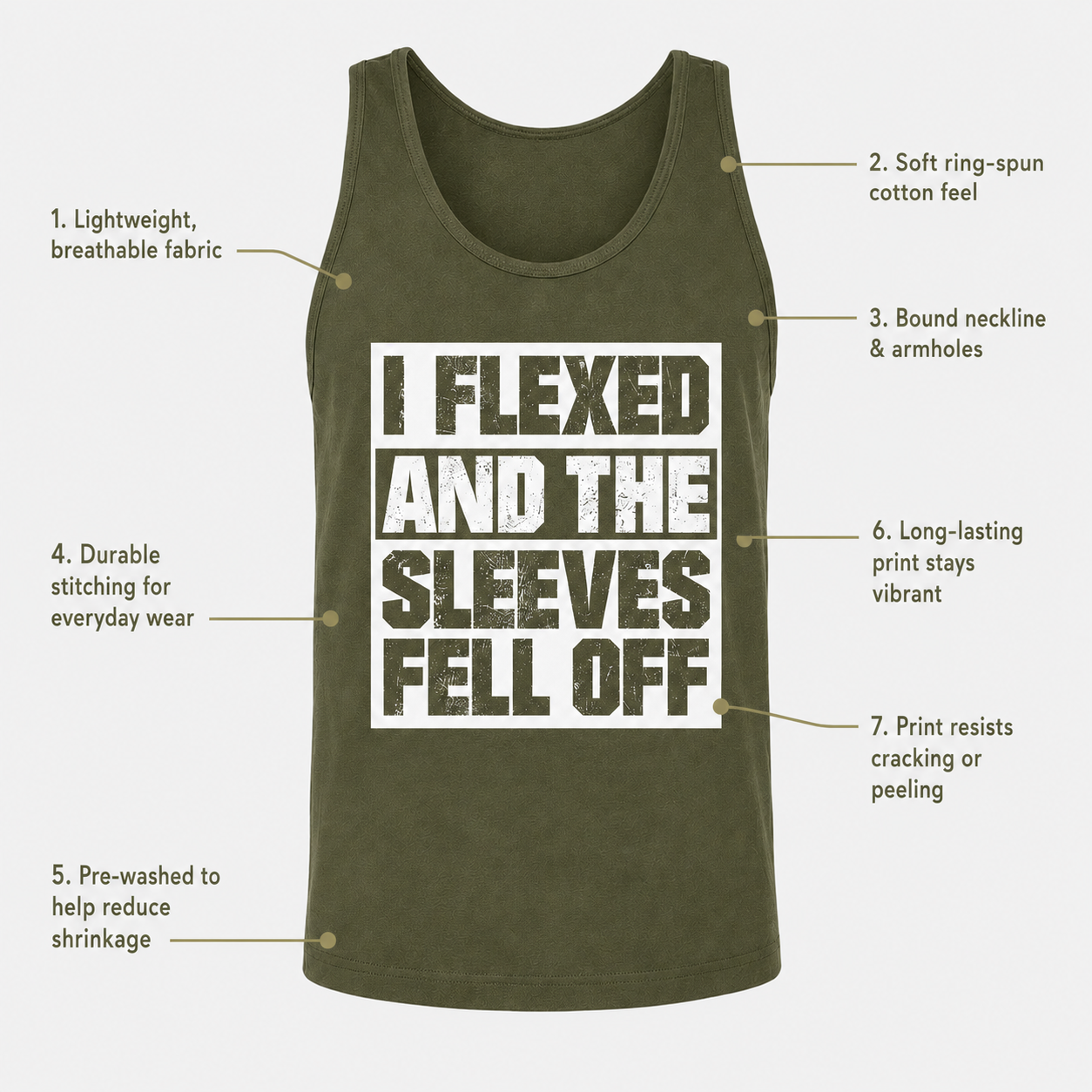 WITH A BODY LIKE THIS WHO NEEDS HAIR? Tank Top