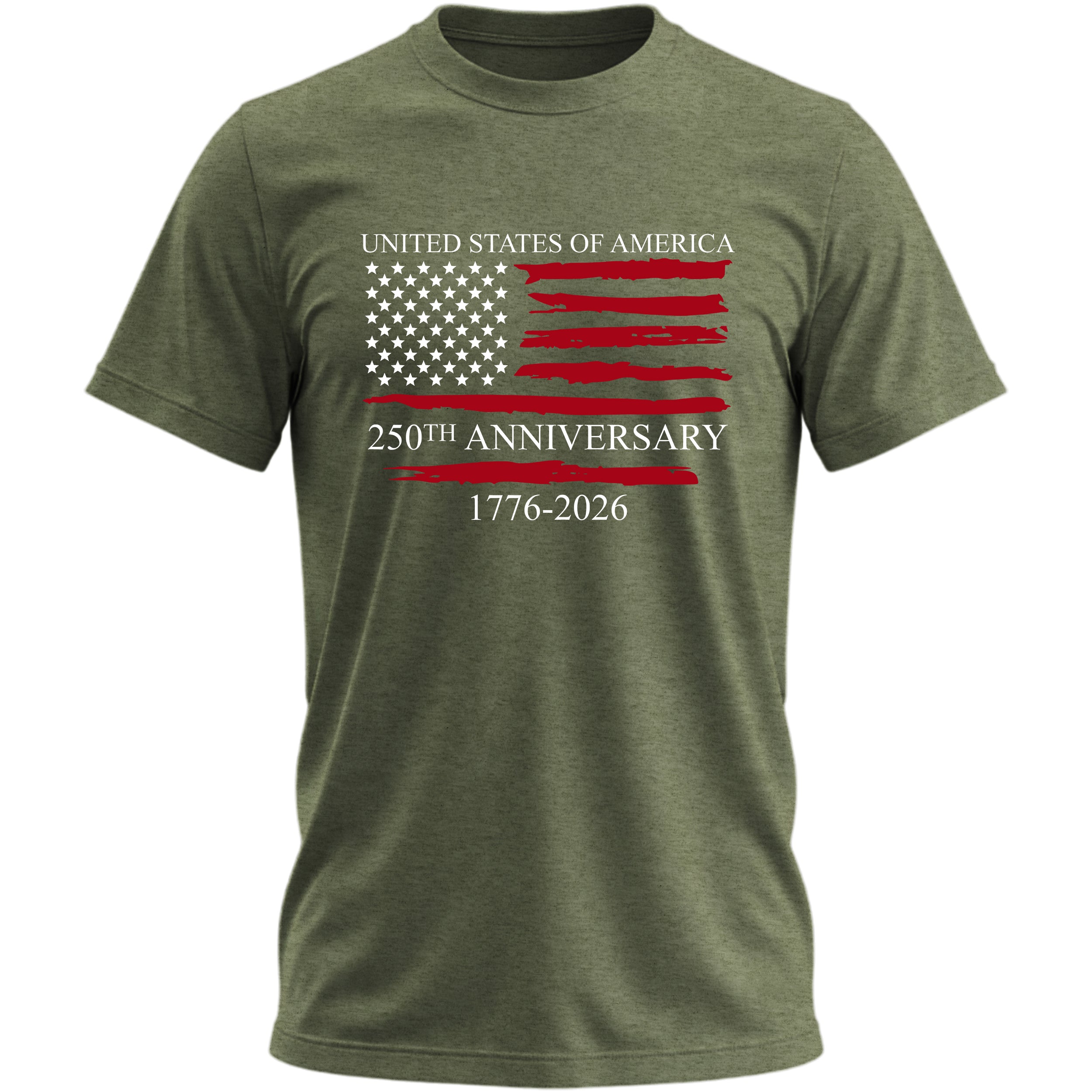 United States of America 250th Anniversary Distressed Flag T-Shirt 1776-2026