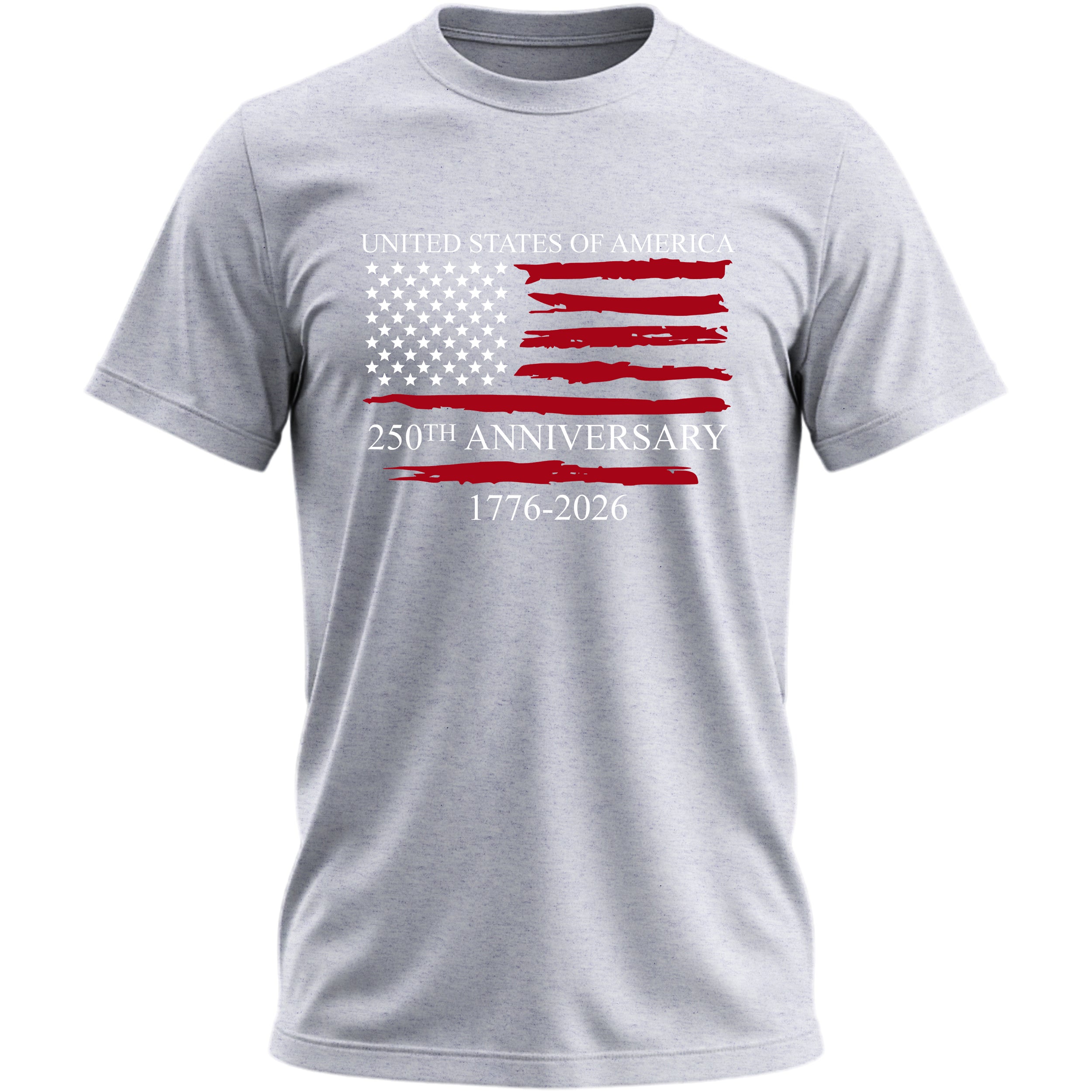 United States of America 250th Anniversary Distressed Flag T-Shirt 1776-2026