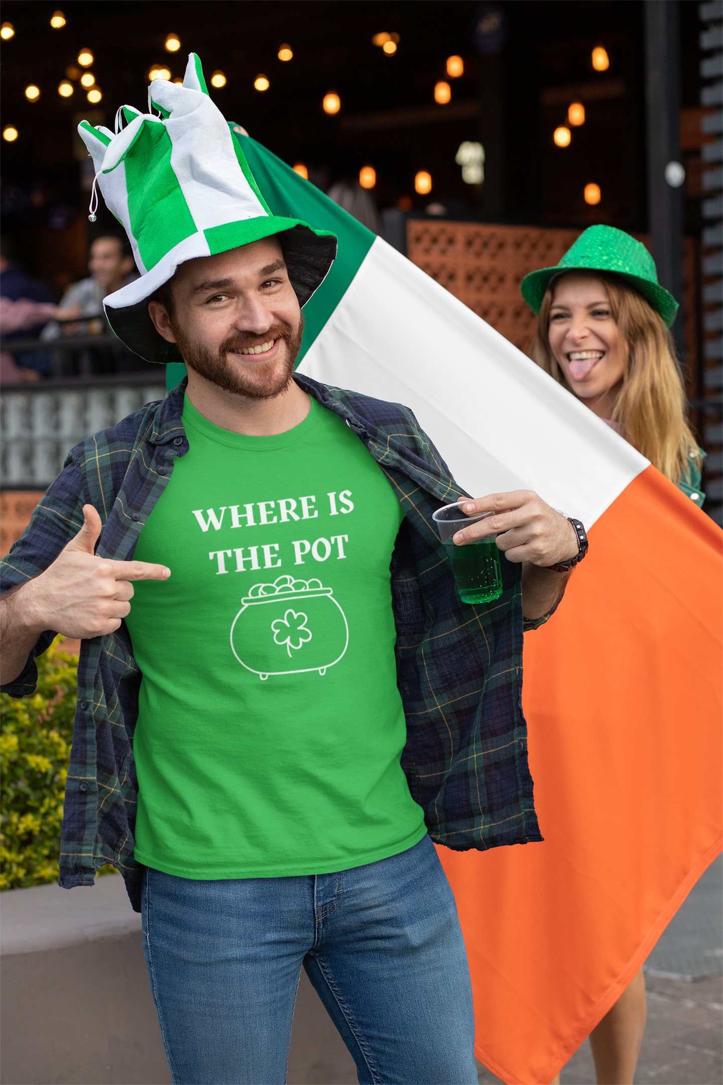 Where Is The Pot Unisex St. Patrick’s Day T-Shirt – Funny Irish Shamrock Pot of Gold Graphic Tee