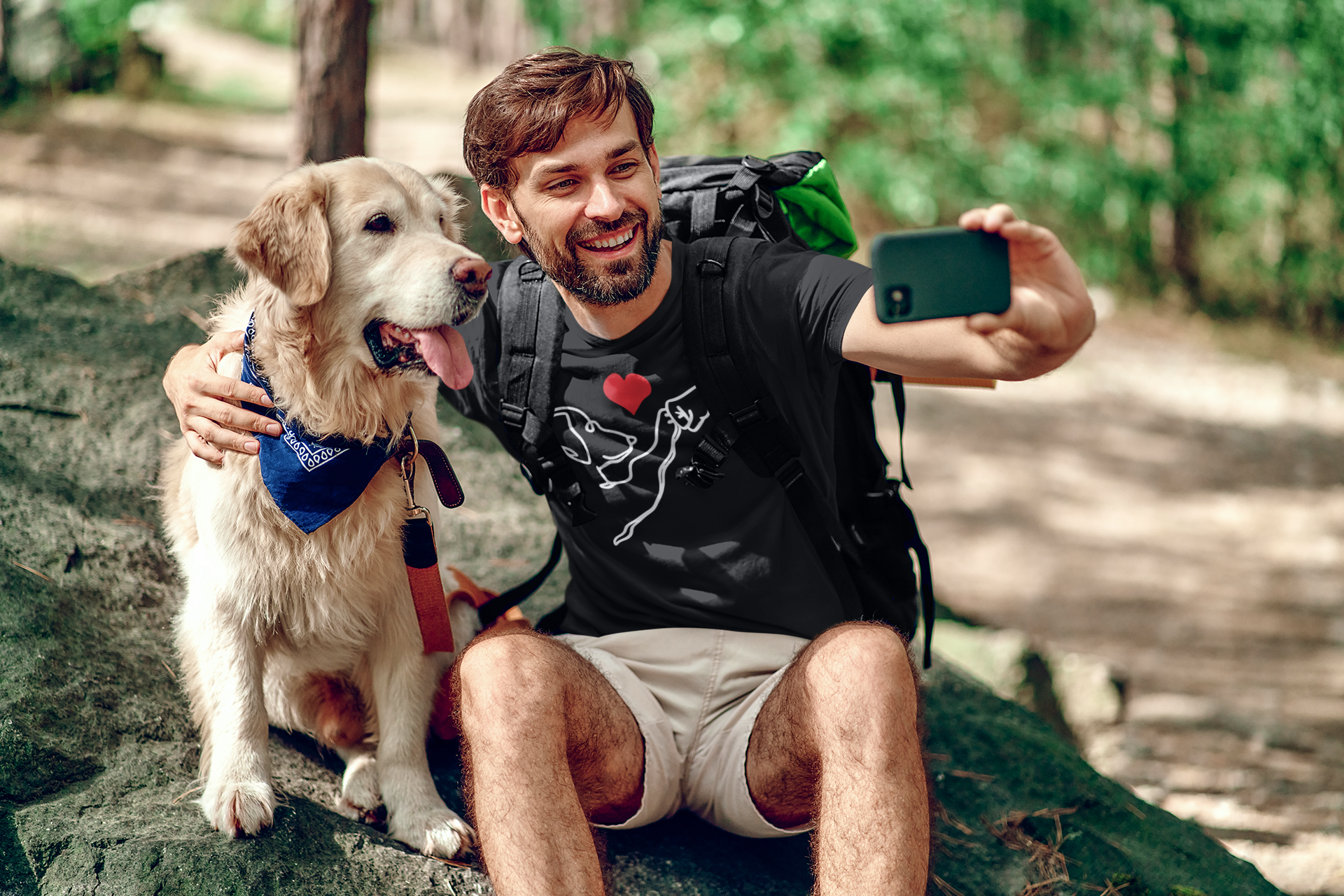 Minimalist Dog Love Line Art T-Shirt – Dog Lover Shirt, Pet Parent Gift, Dog Mom Dog Dad Tee, Puppy Love Graphic Shirt