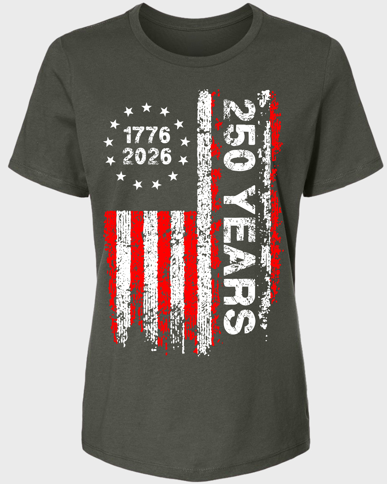 America 250 Years – 1776–2026 Patriotic Flag Women T-Shirt