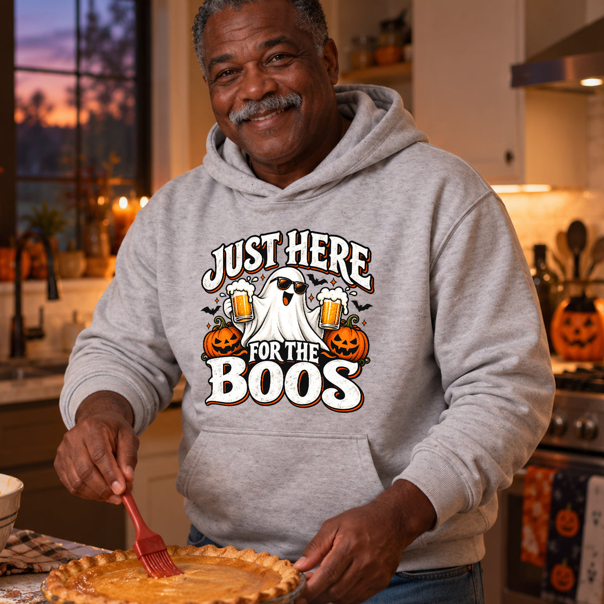 Just Here for the Boos V1 hoodie lifestyle image 2