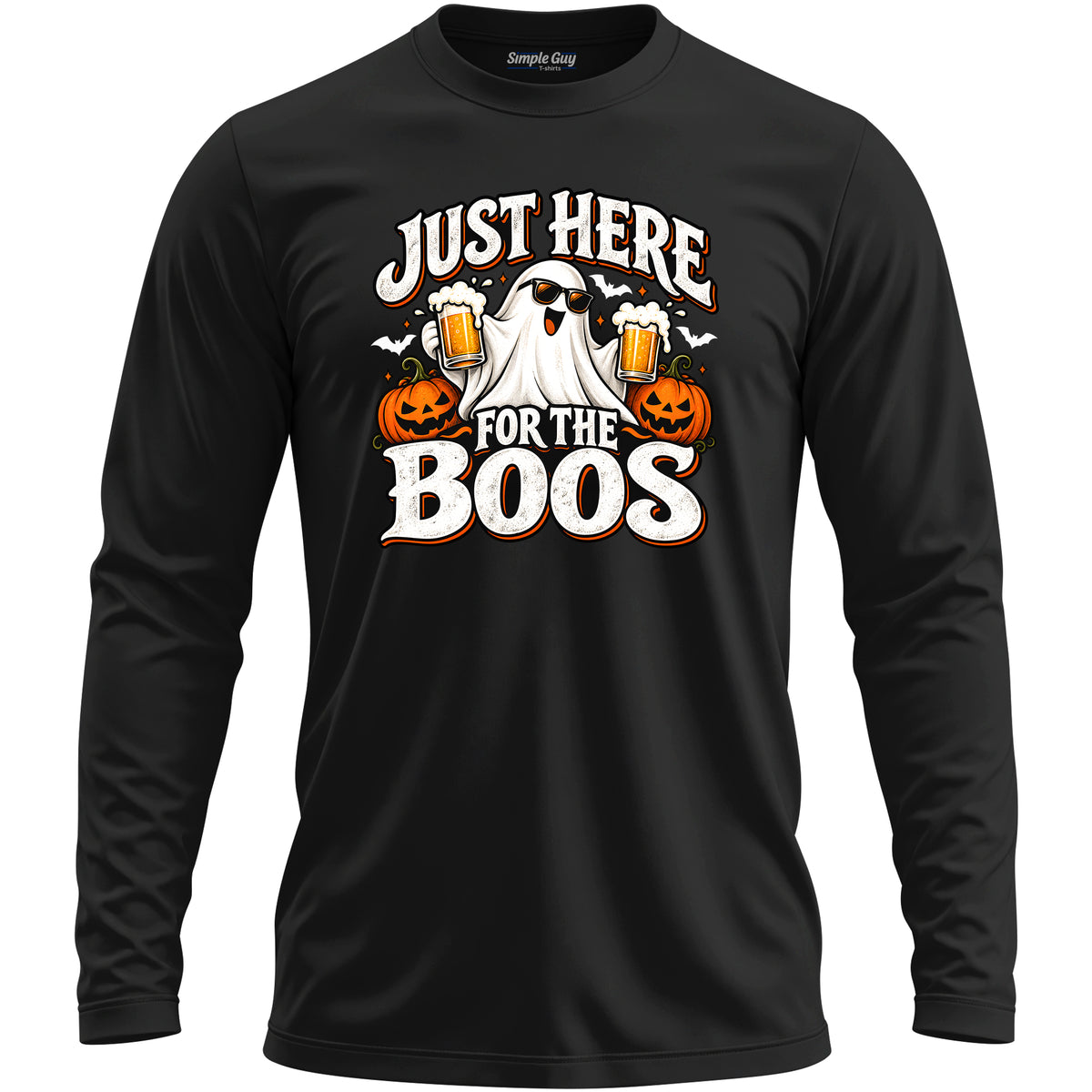 Just Here for the Boos V1 black long sleeve