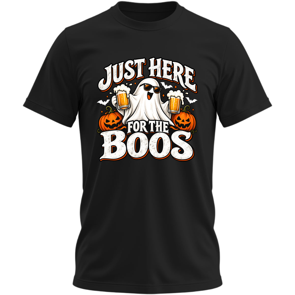Just Here for the Boos V1 black T-shirt