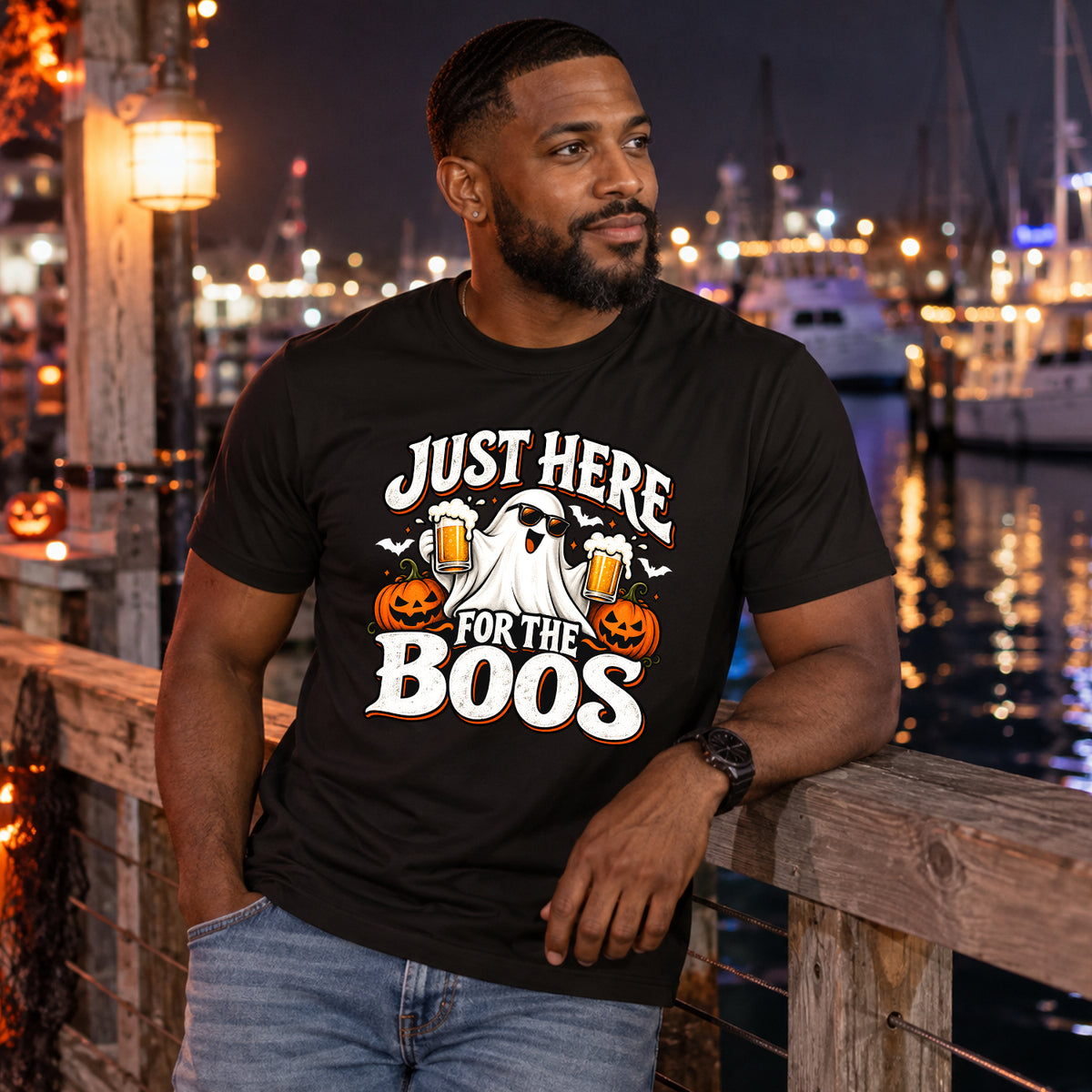 Just Here for the Boos V1 T-shirt lifestyle image 2