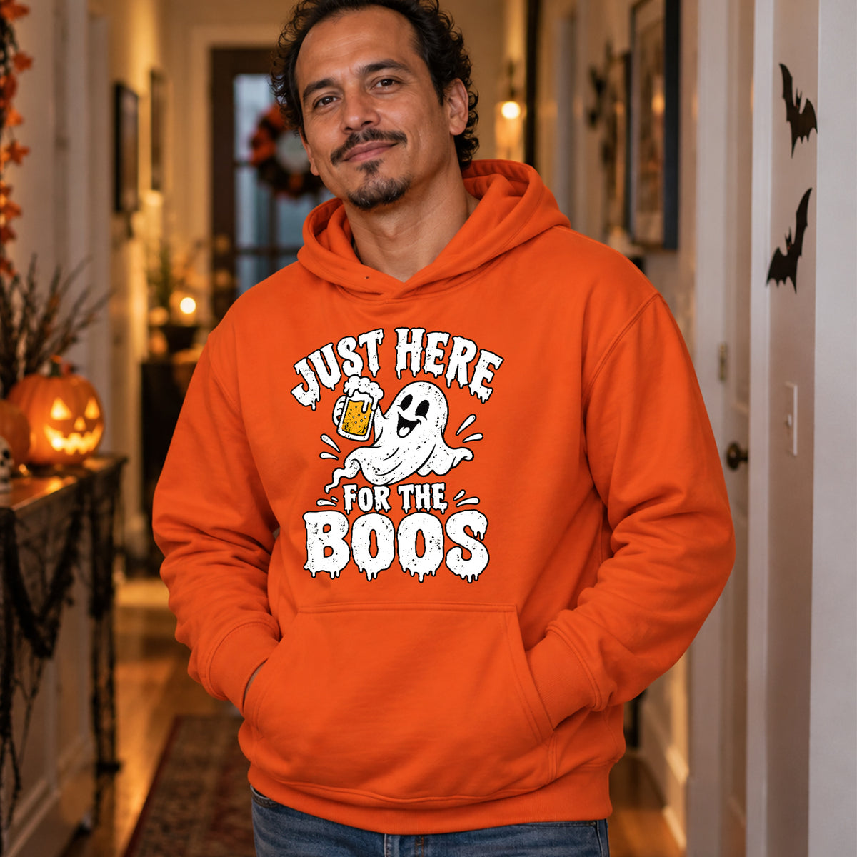 Just Here for the Boos V2 hoodie lifestyle image 2