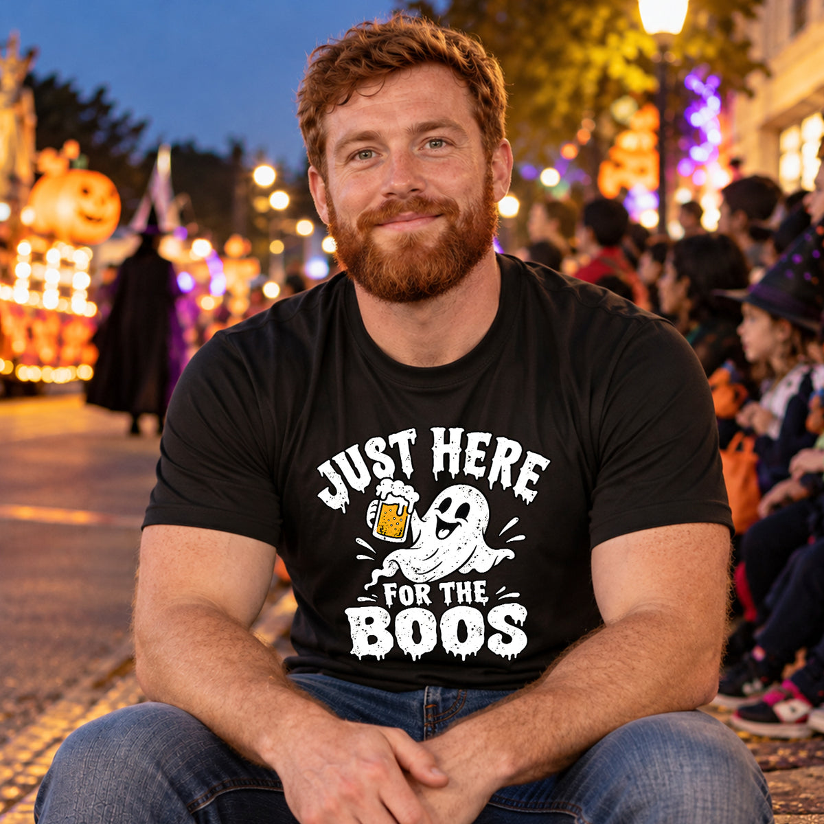 Just Here for the Boos V2 T-shirt lifestyle image 1