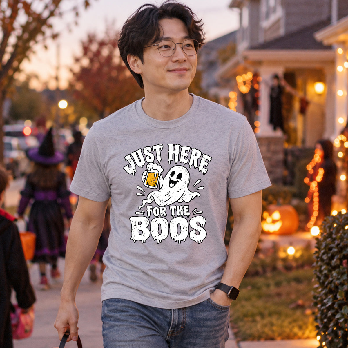 Just Here for the Boos V2 T-shirt lifestyle image 2