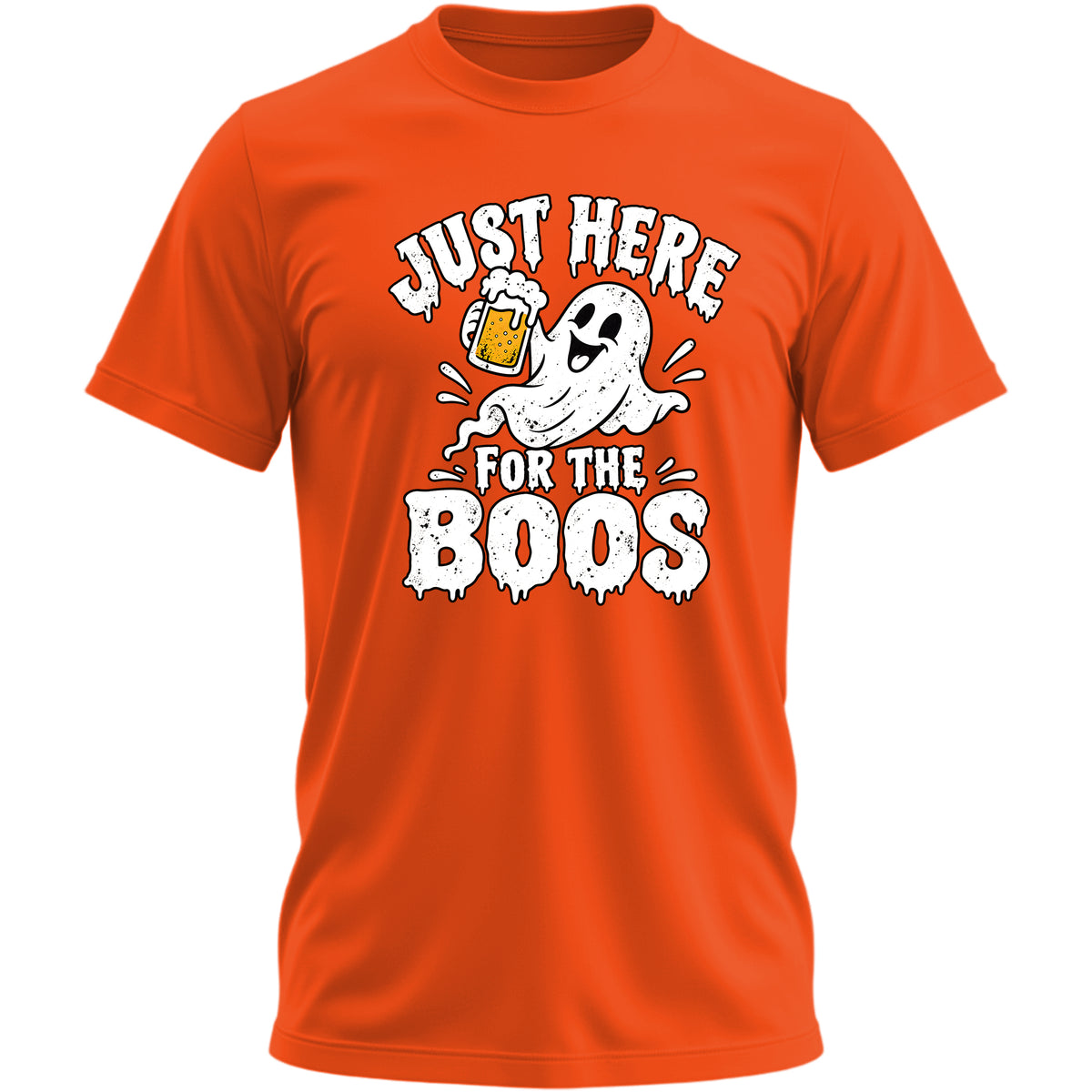 Just Here for the Boos V2 orange T-shirt