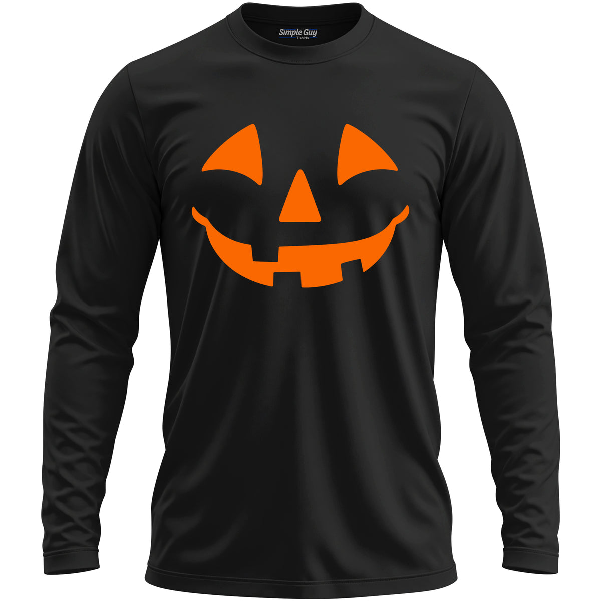 Pumpkin Smile black long sleeve
