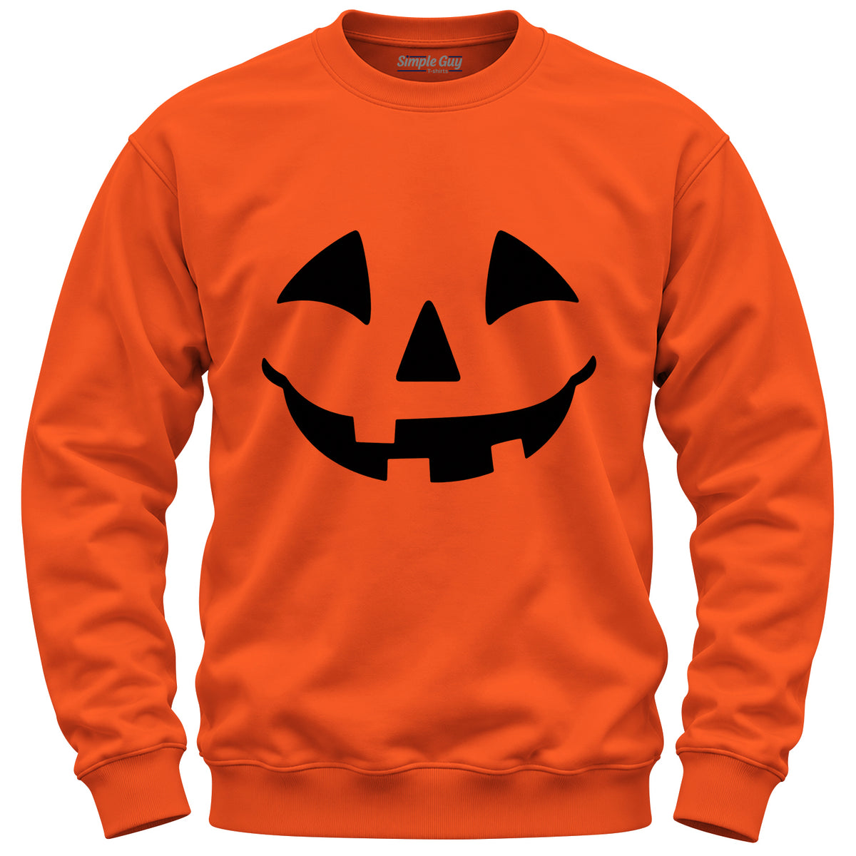 Pumpkin Smile orange crewneck sweatshirt