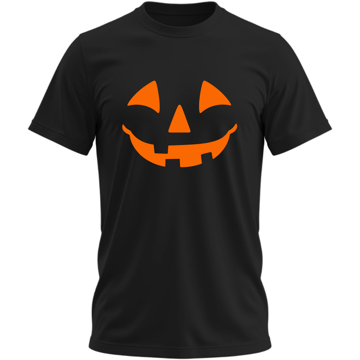 Pumpkin Smile black T-shirt