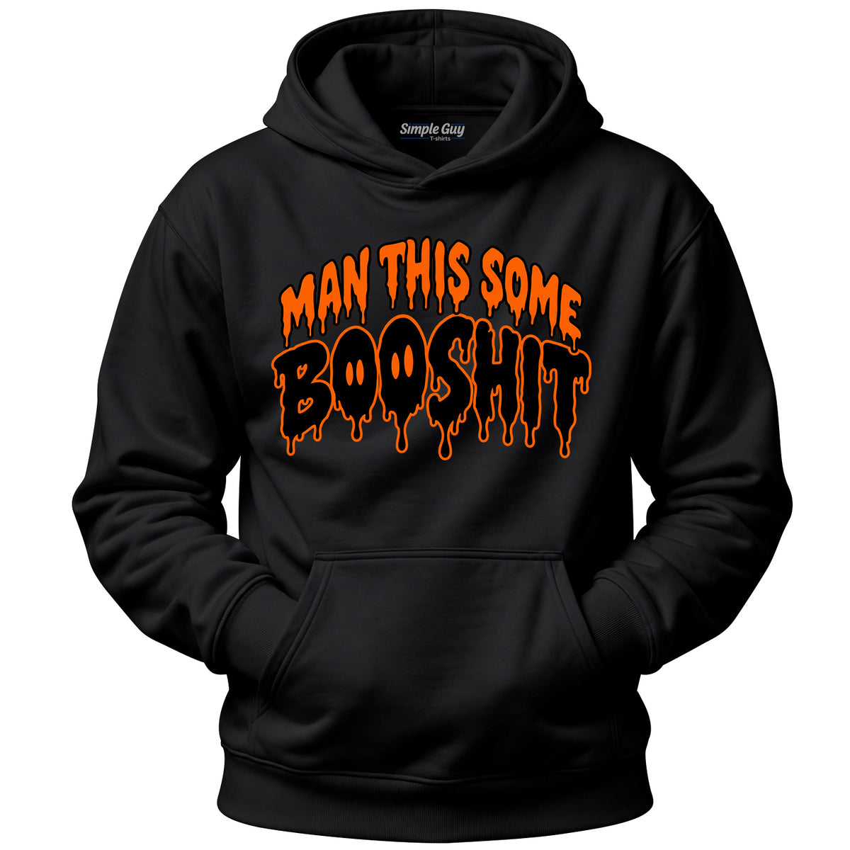 Man This Some Booshit V1 black hoodie
