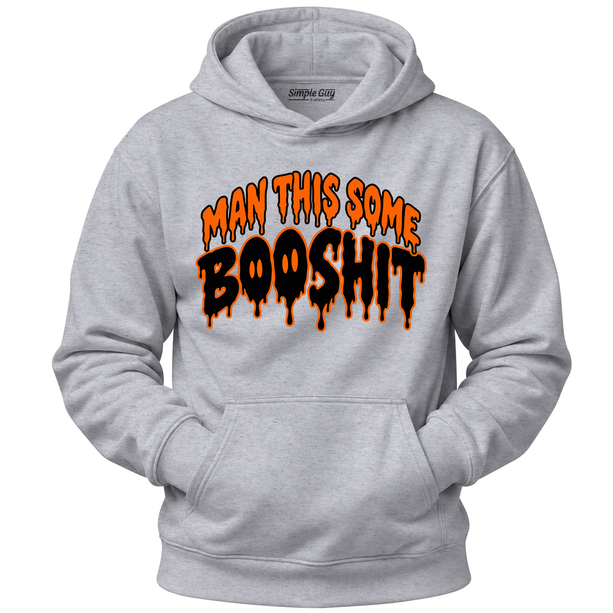 Man This Some Booshit V1 grey heather hoodie