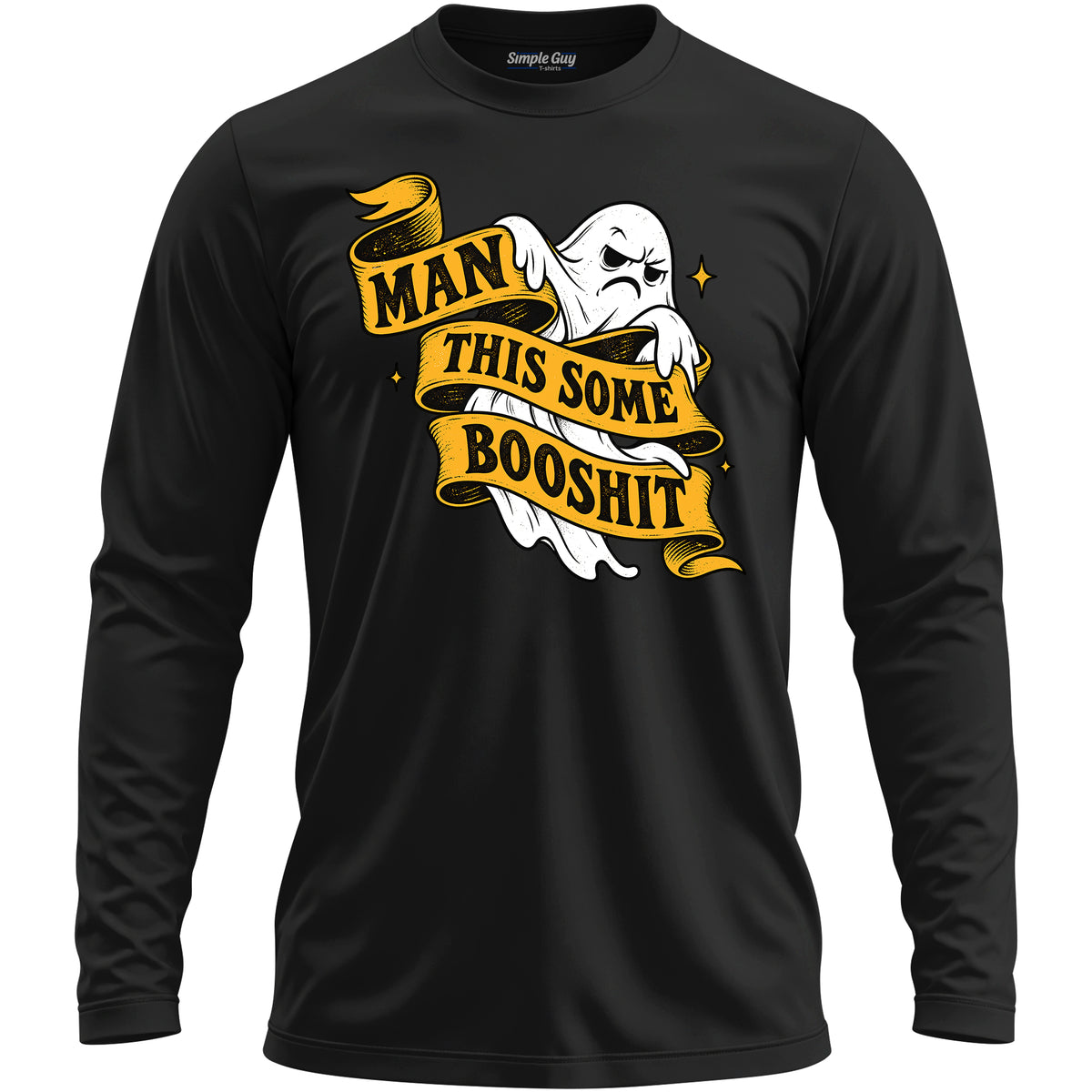 Man This Some Booshit V2 black long sleeve