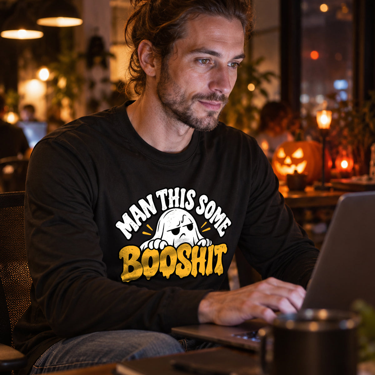Man This Some Booshit V2 long sleeve lifestyle image 1