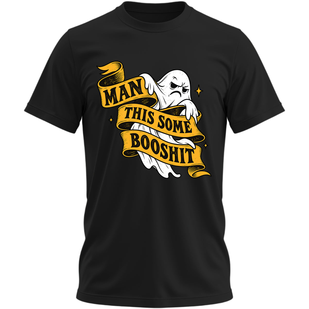 Man This Some Booshit V2 black T-shirt
