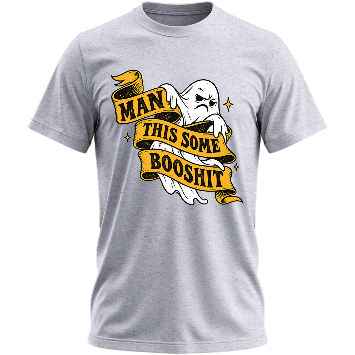 Man This Some Booshit V2 grey heather T-shirt