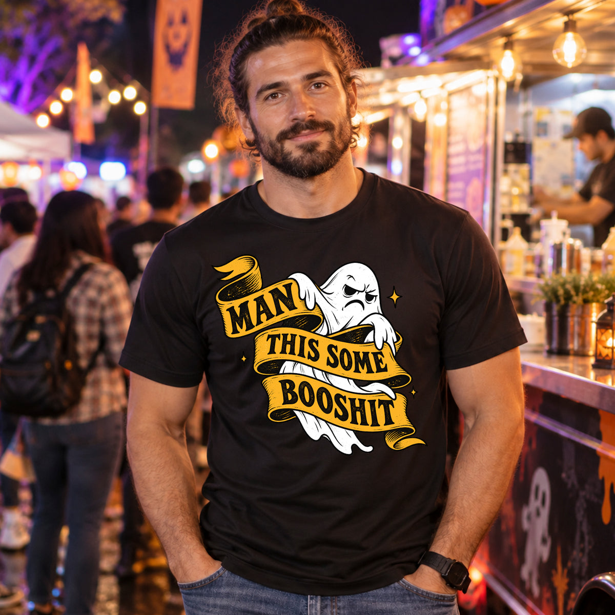 Man This Some Booshit V2 T-shirt lifestyle image 1