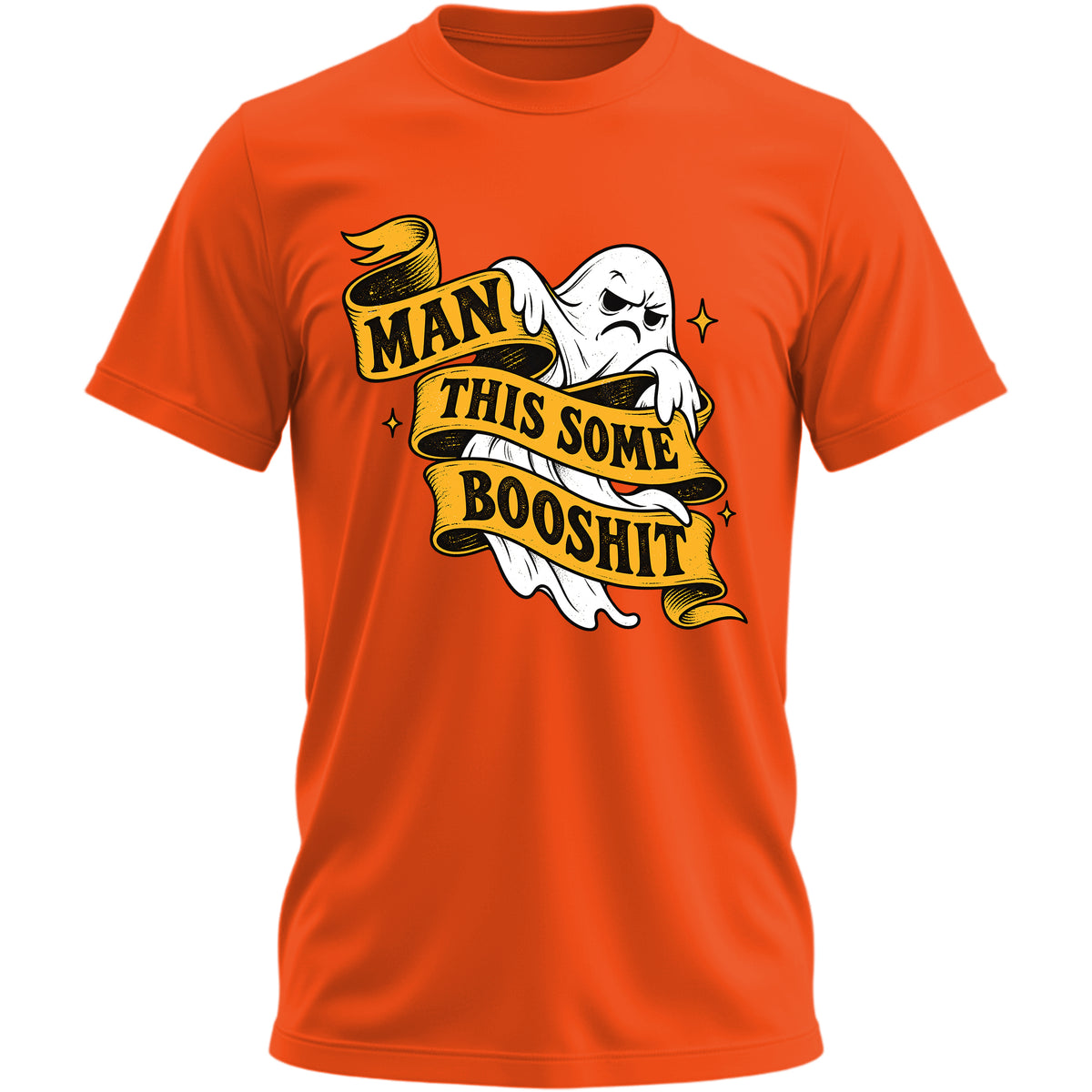 Man This Some Booshit V2 orange T-shirt