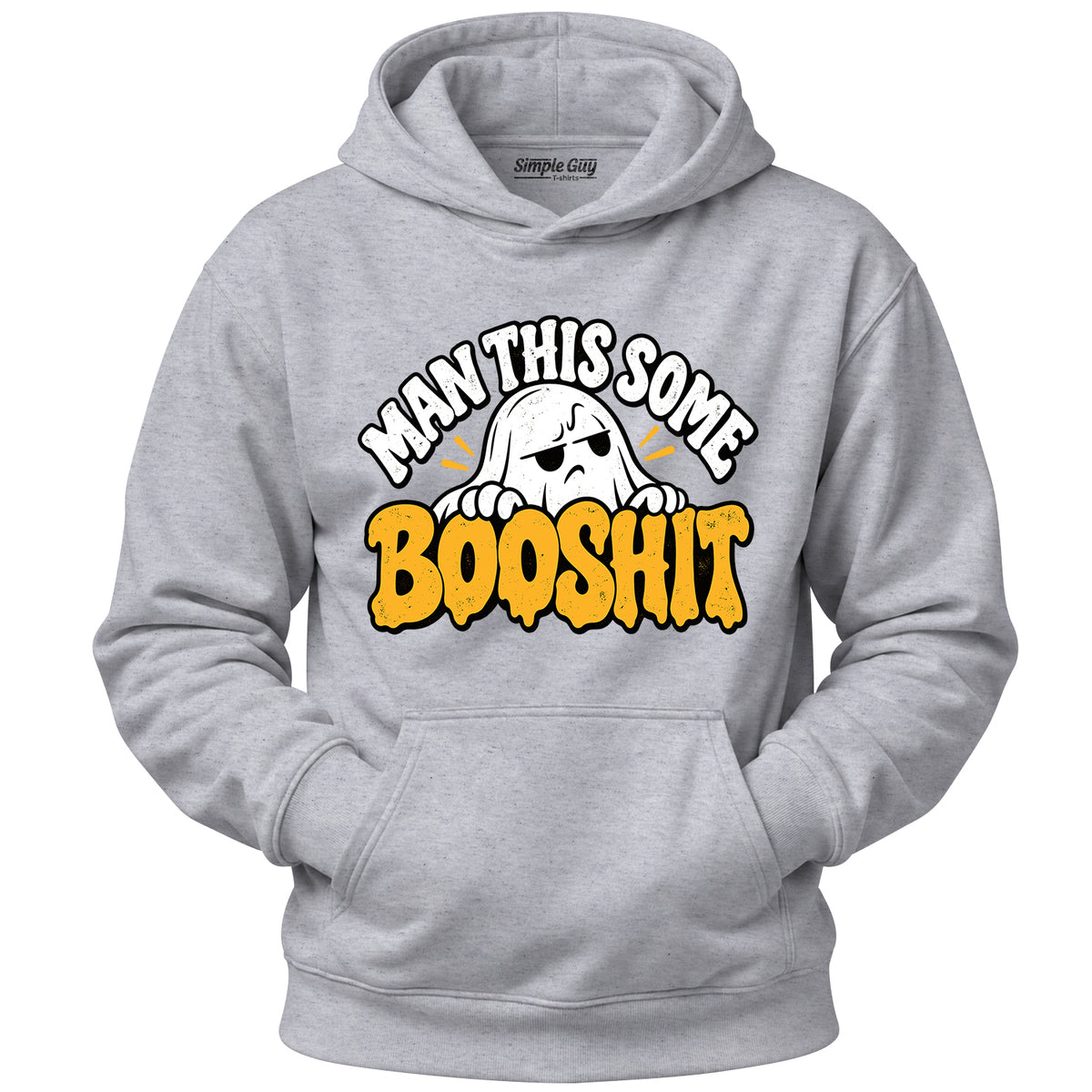 Man This Some Booshit V3 grey heather hoodie