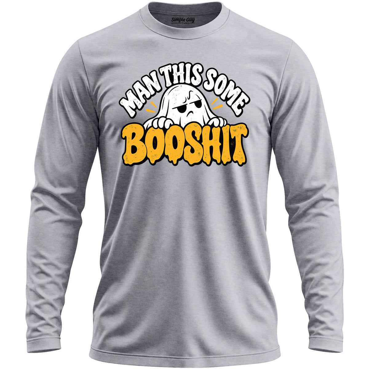 Man This Some Booshit V3 grey heather long sleeve