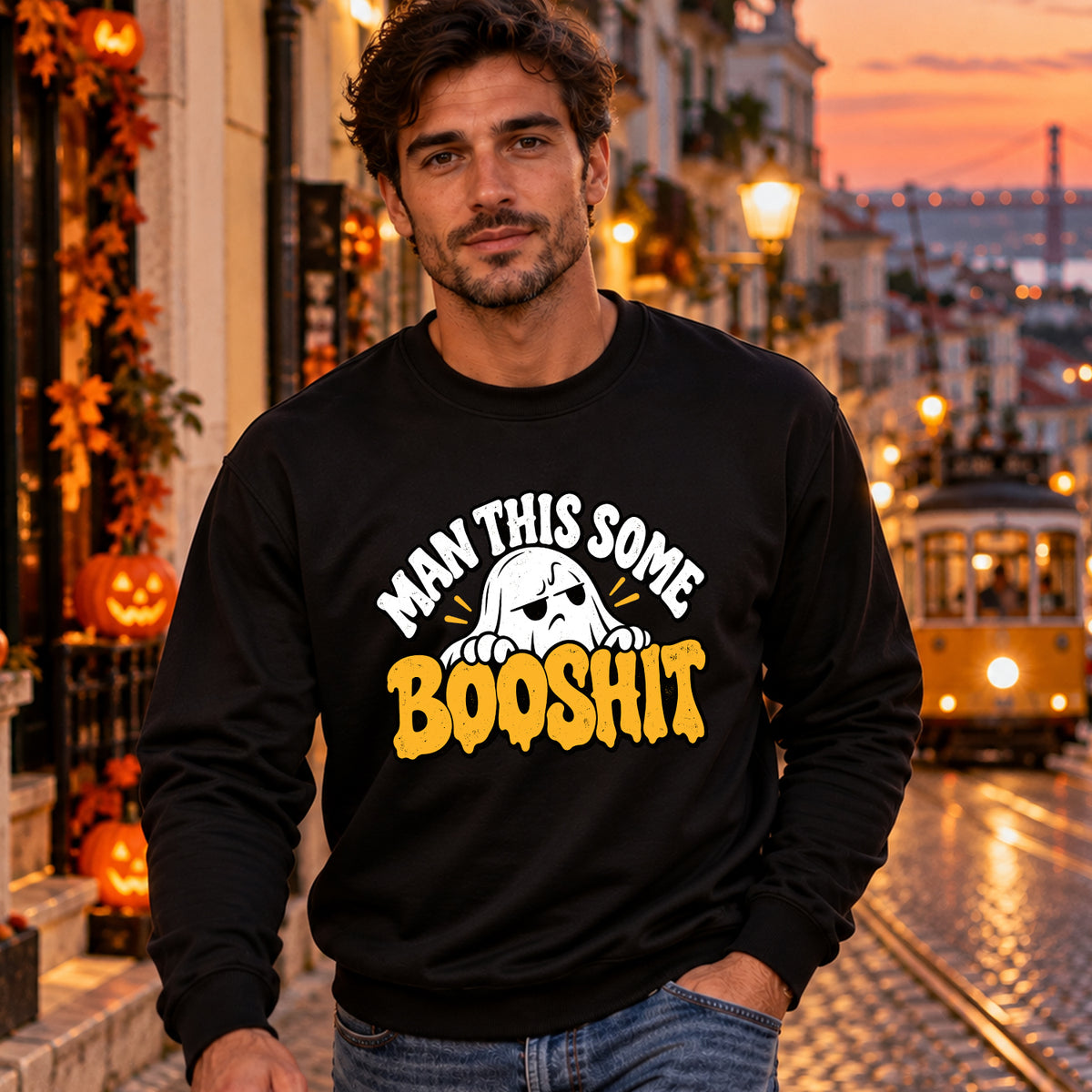 Man This Some Booshit V3 crewneck lifestyle image 1