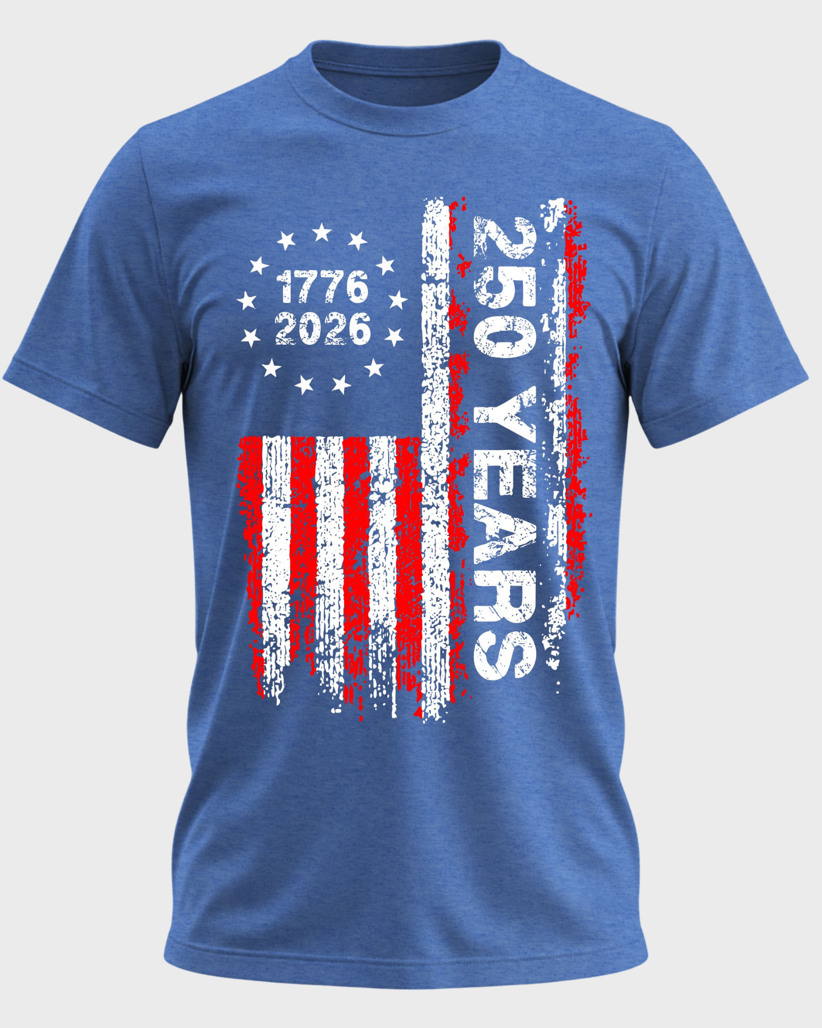 America 250 Years – 1776–2026 Patriotic Flag T-Shirt