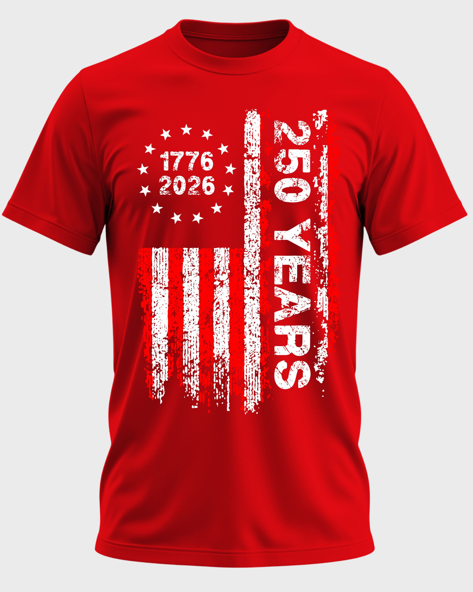 America 250 Years – 1776–2026 Patriotic Flag T-Shirt