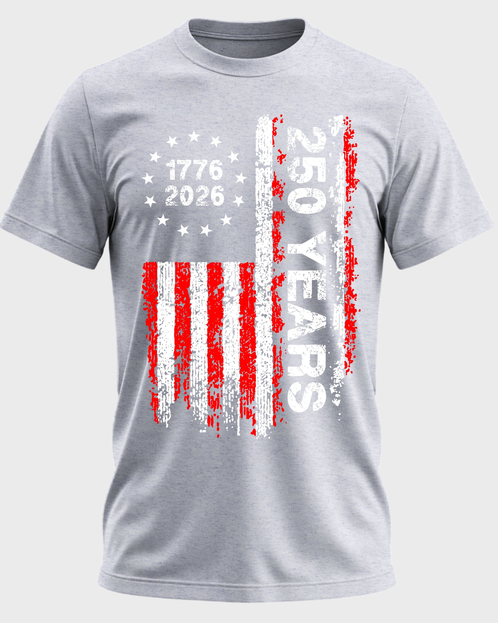 America 250 Years – 1776–2026 Patriotic Flag T-Shirt