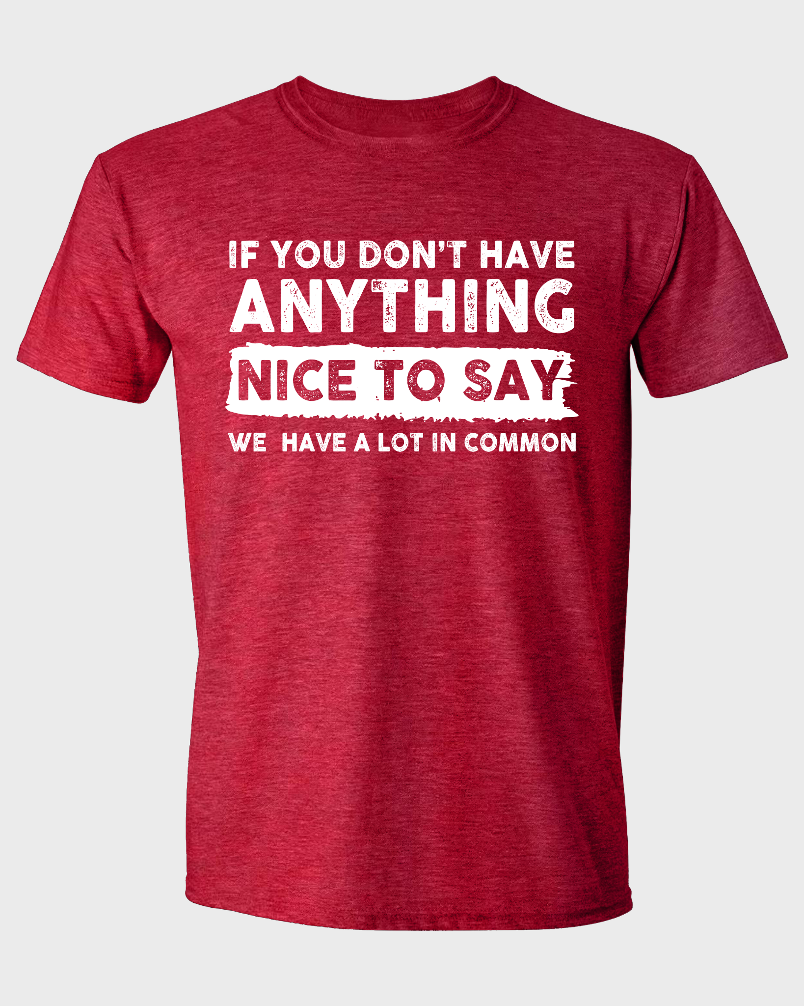 IF YOU DON'T HAVE ANYTHING NICE TO SAY WE HAVE A LOT IN COMMON.