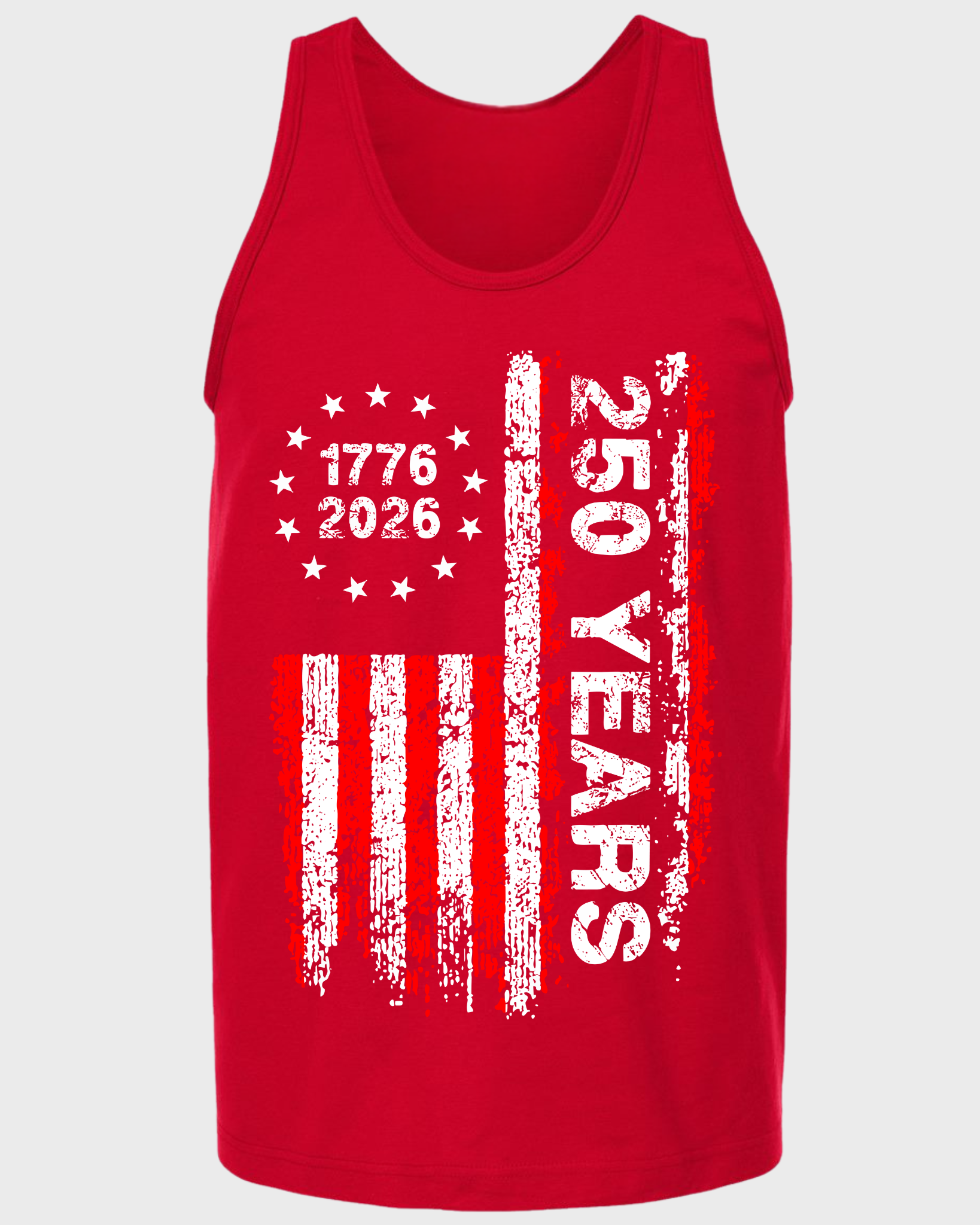 America 250 Years – 1776–2026 Patriotic Flag Tank Top