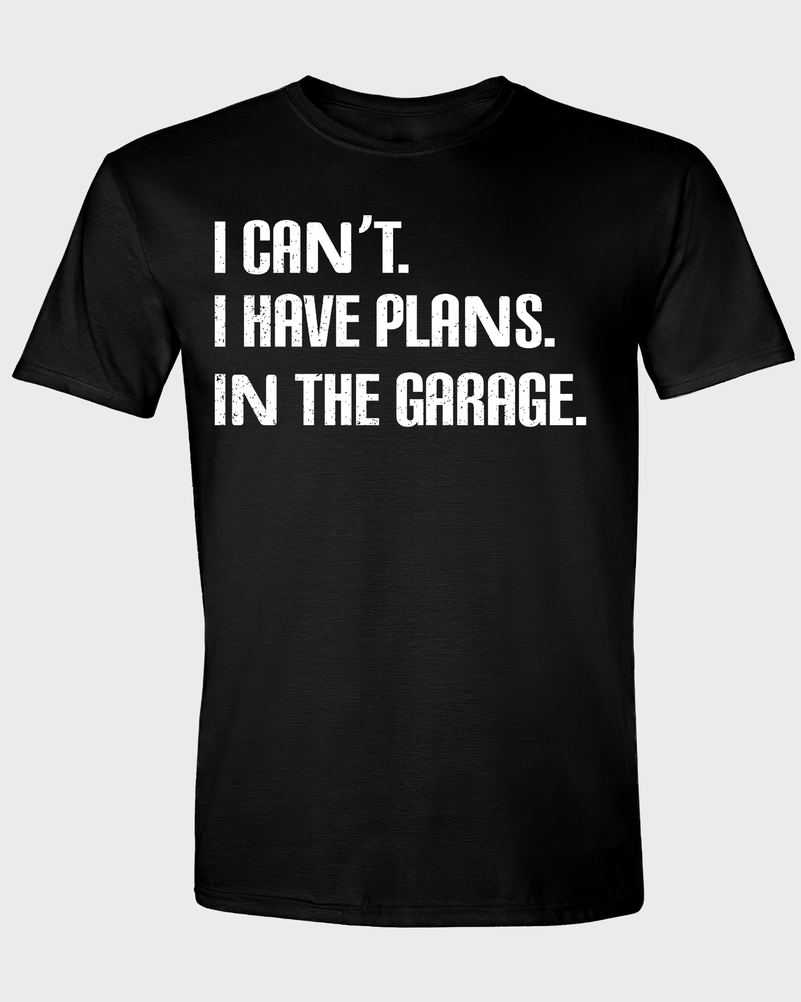 I CAN'T. I HAVE PLANS. IN THE GARAGE.