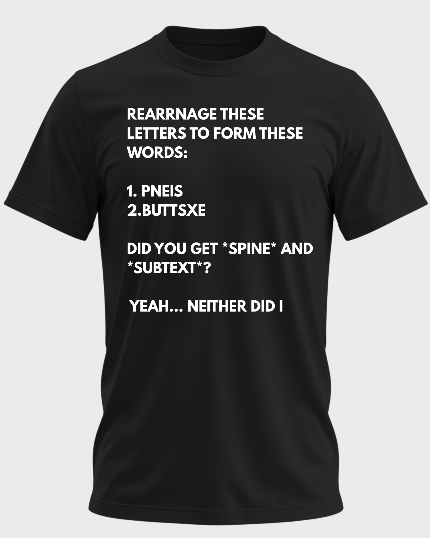 Rearrange These Letters Puzzle Tee