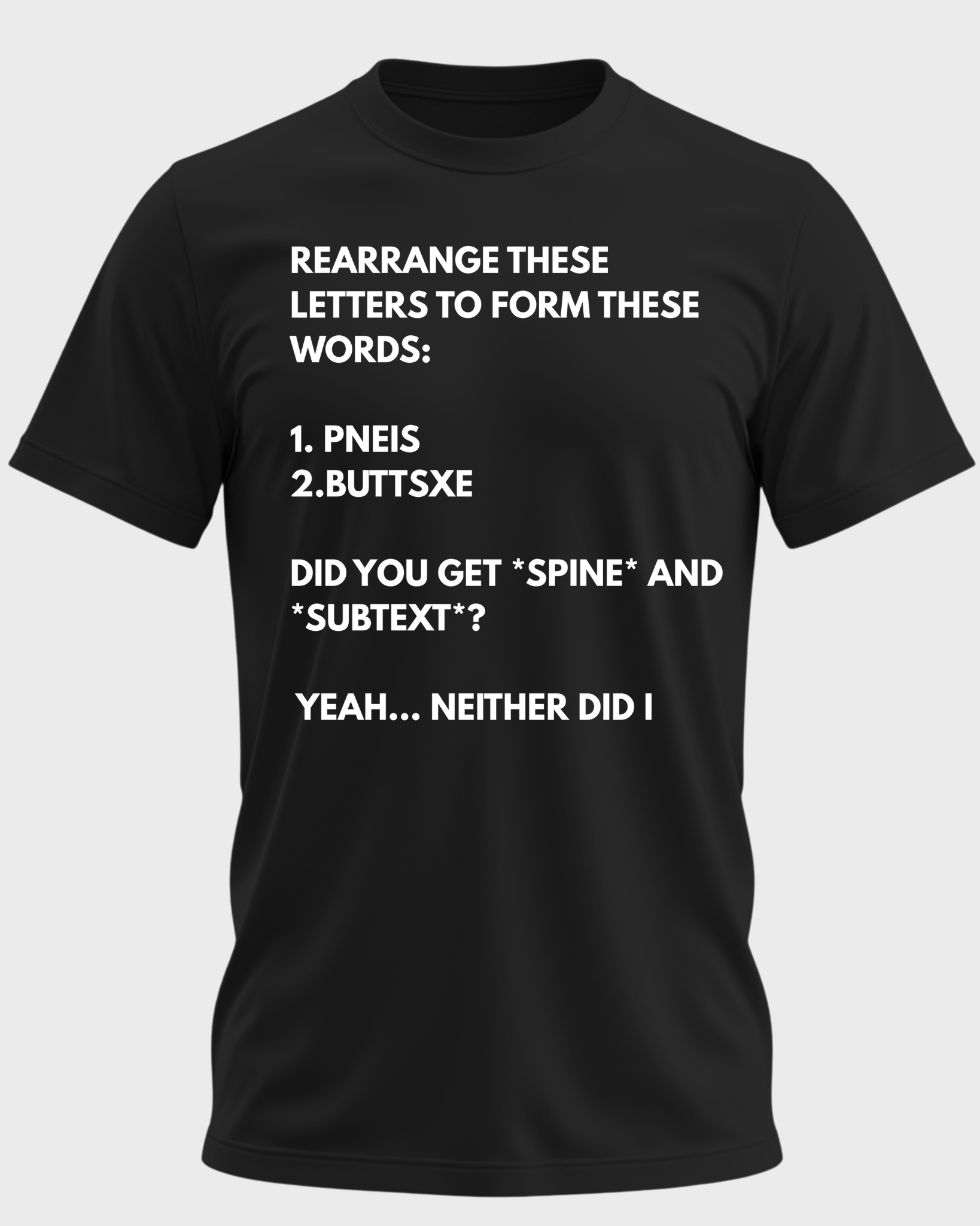 Rearrange These Letters Puzzle Tee