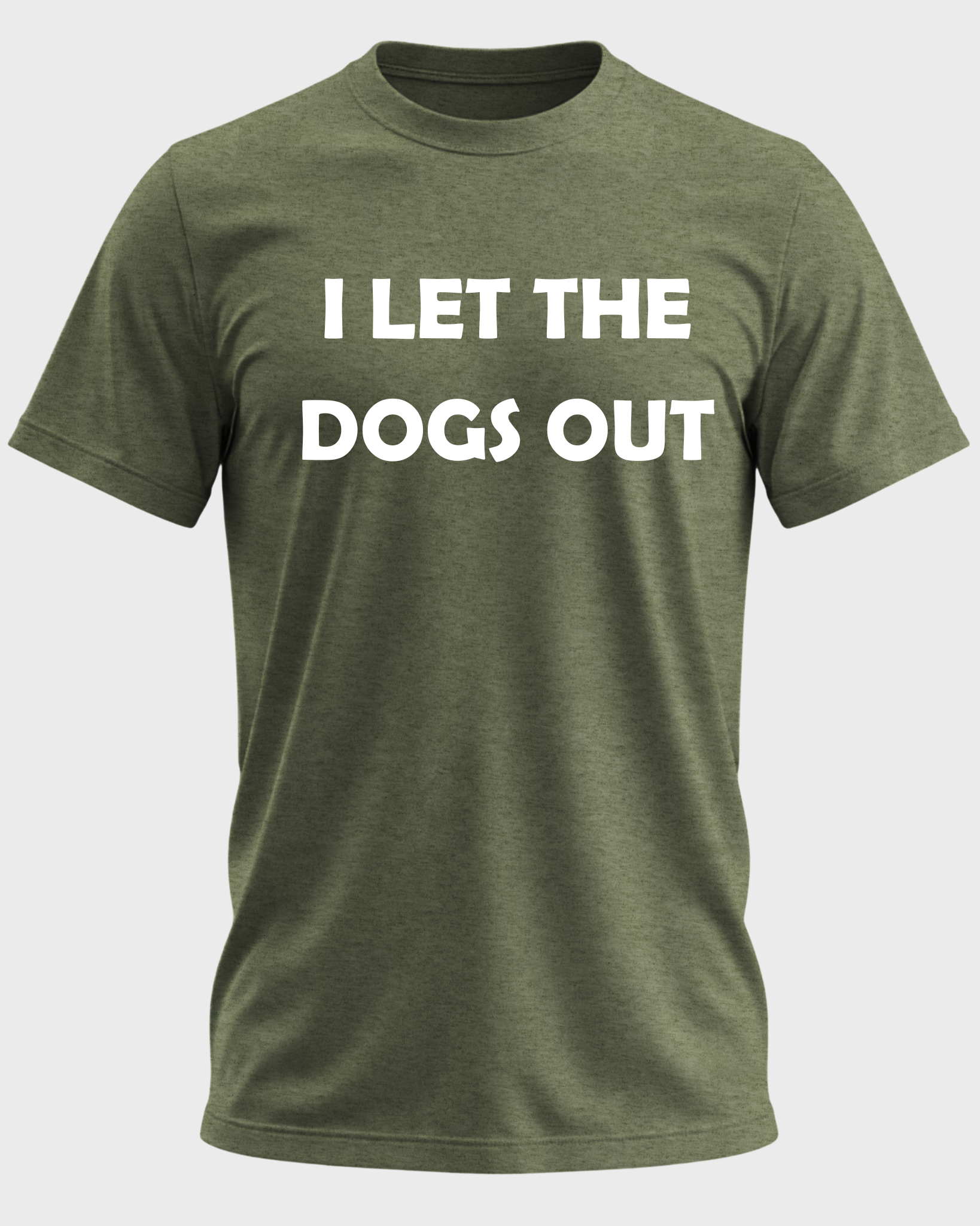 I Let the Dogs Out T-Shirt – Funny Dog Owner Shirt, Dog Walker Humor Tee, Pet Parent Graphic T-Shirt