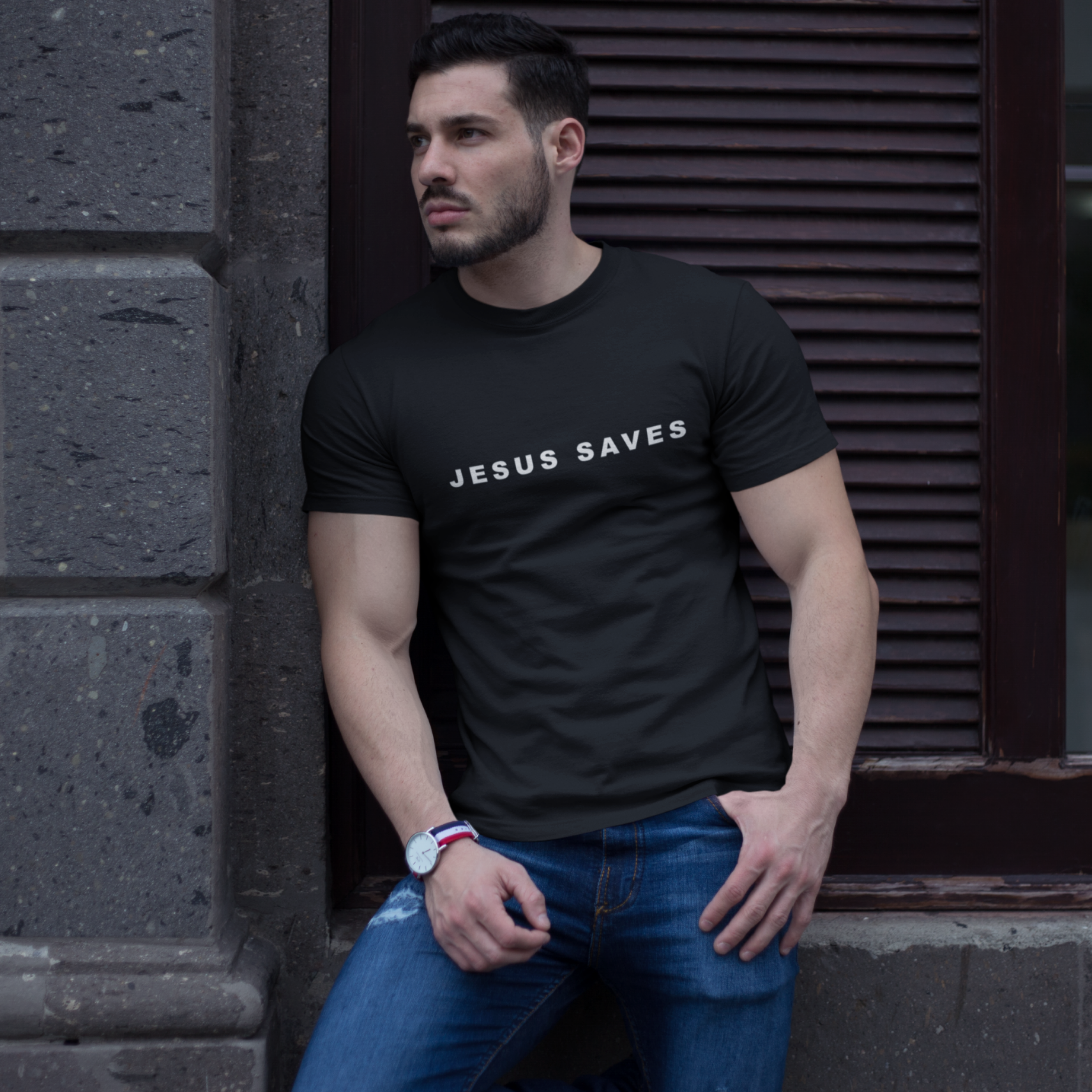JESUS SAVES T-SHIRT