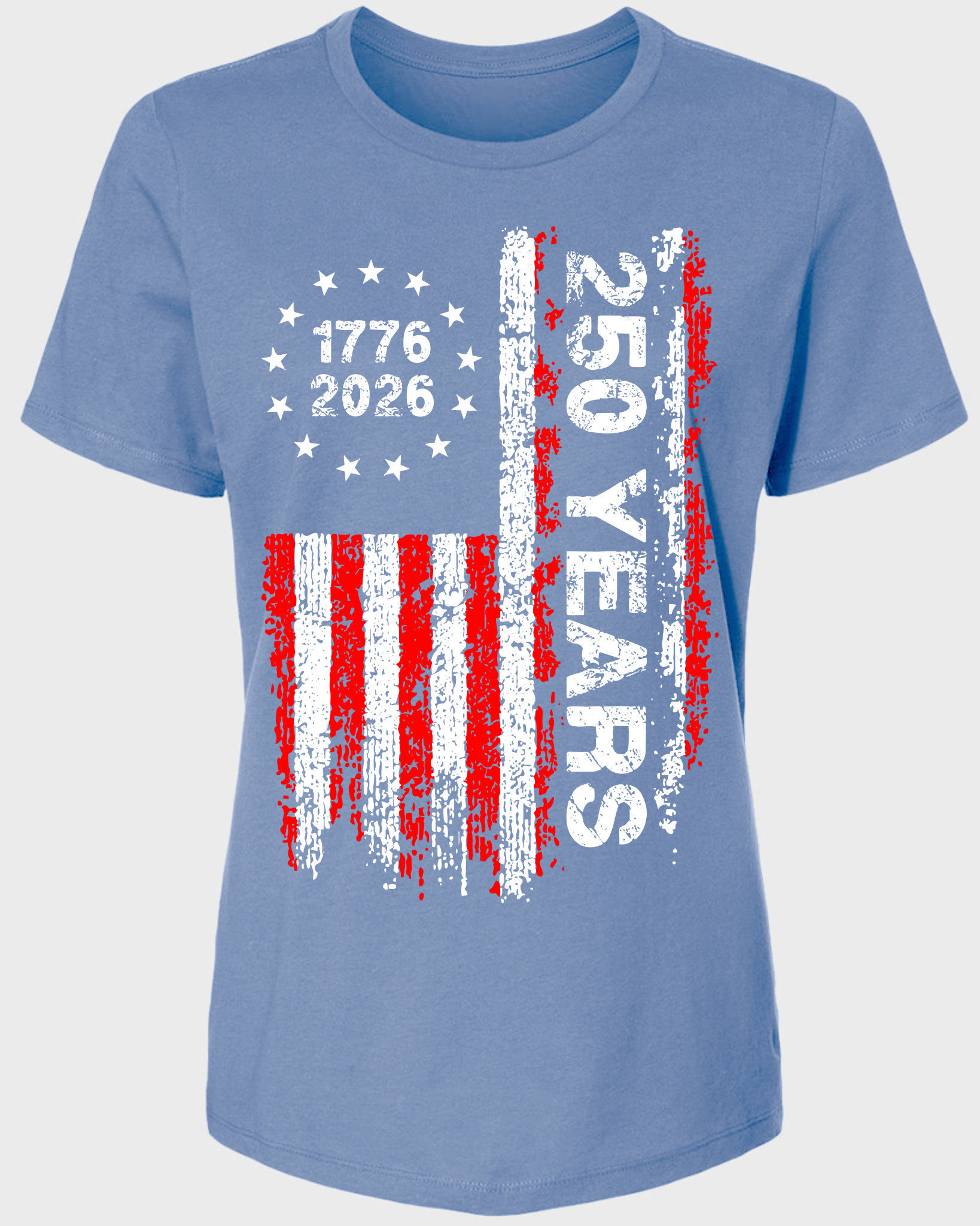 America 250 Years – 1776–2026 Patriotic Flag Women T-Shirt