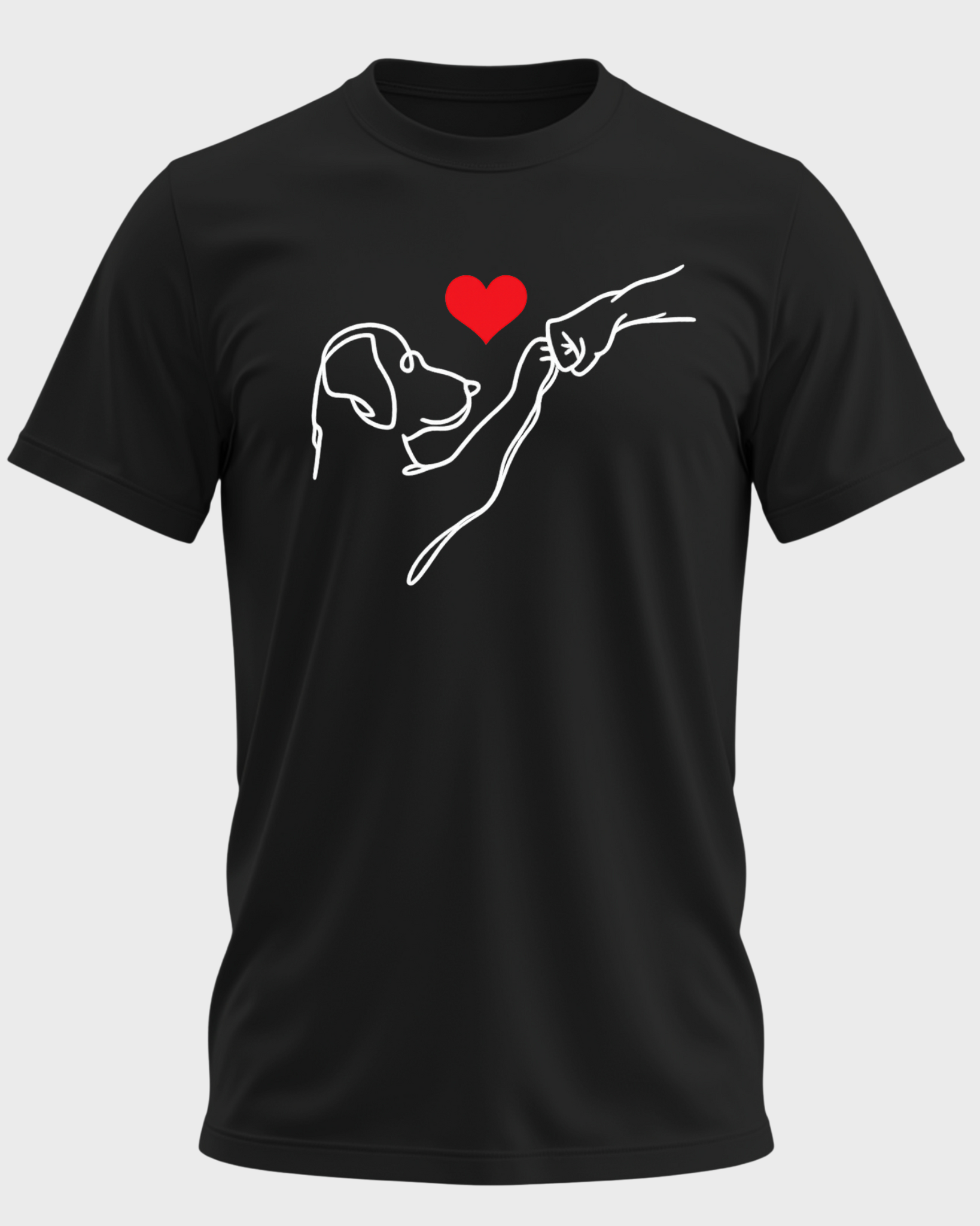 Minimalist Dog Love Line Art T-Shirt – Dog Lover Shirt, Pet Parent Gift, Dog Mom Dog Dad Tee, Puppy Love Graphic Shirt