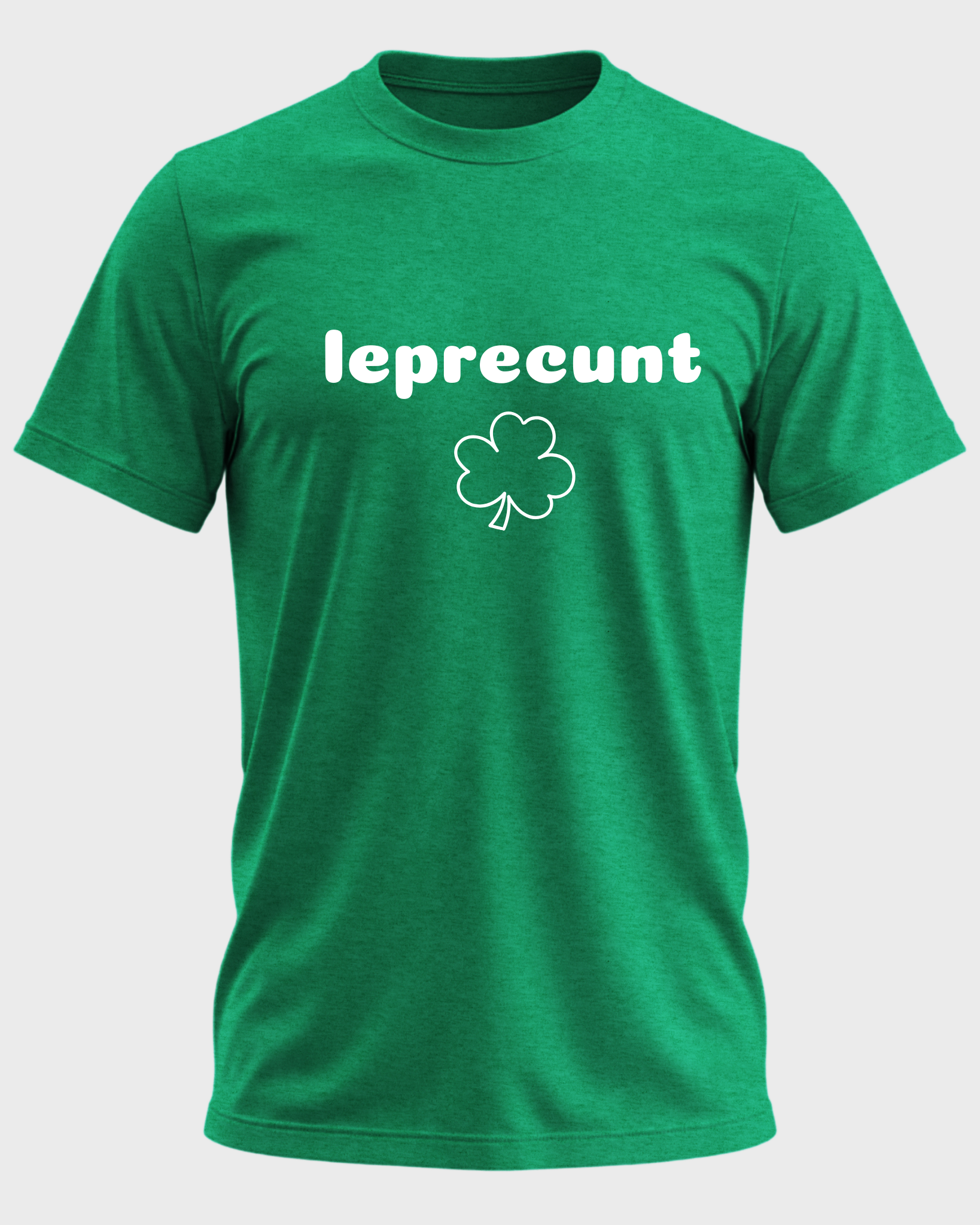 Leprecunt Funny St. Patrick’s Day Unisex T-Shirt – Offensive Irish Shamrock Graphic Tee – Adult Humor Saint Paddy’s Shirt