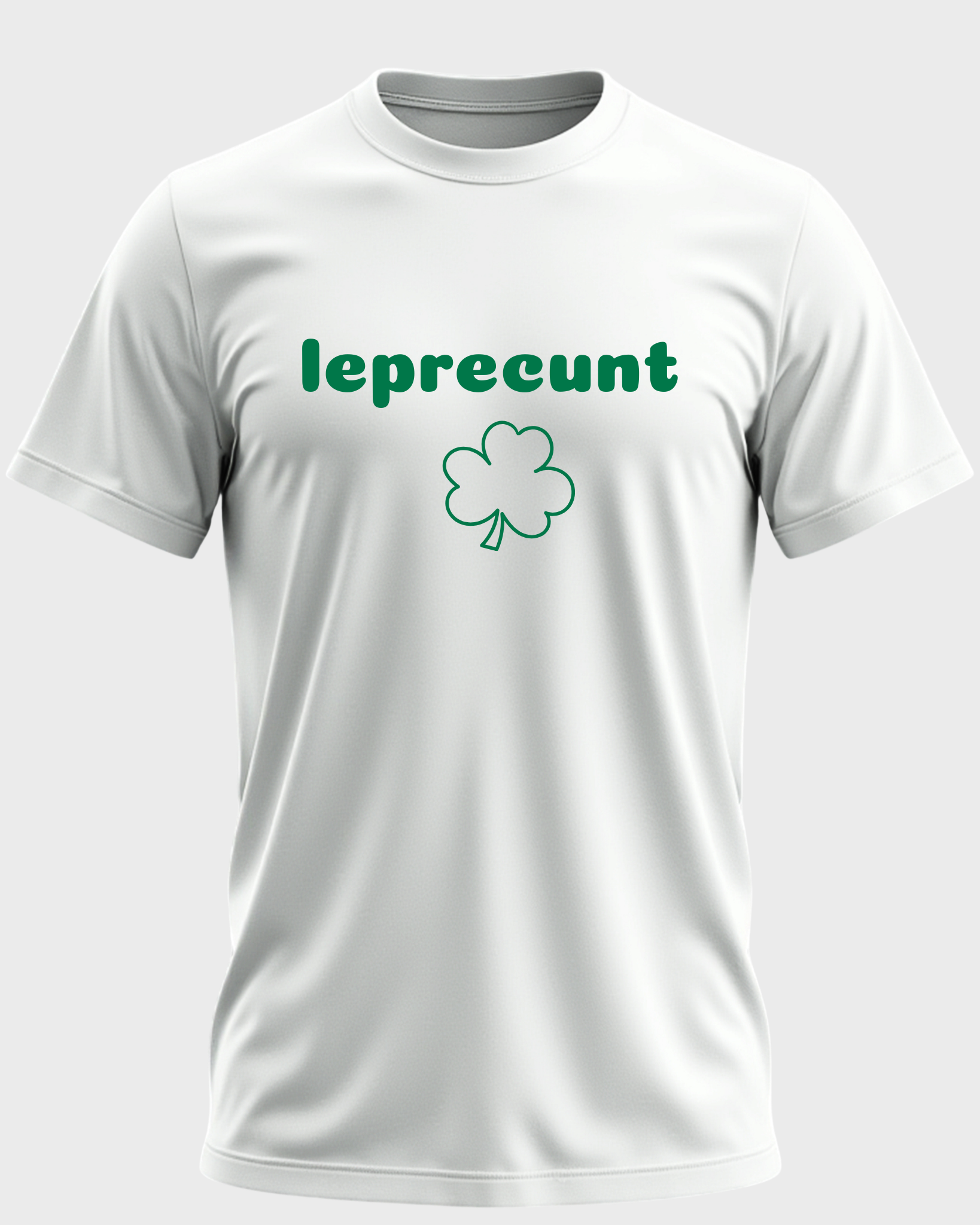 Leprecunt Funny St. Patrick’s Day Unisex T-Shirt – Offensive Irish Shamrock Graphic Tee – Adult Humor Saint Paddy’s Shirt